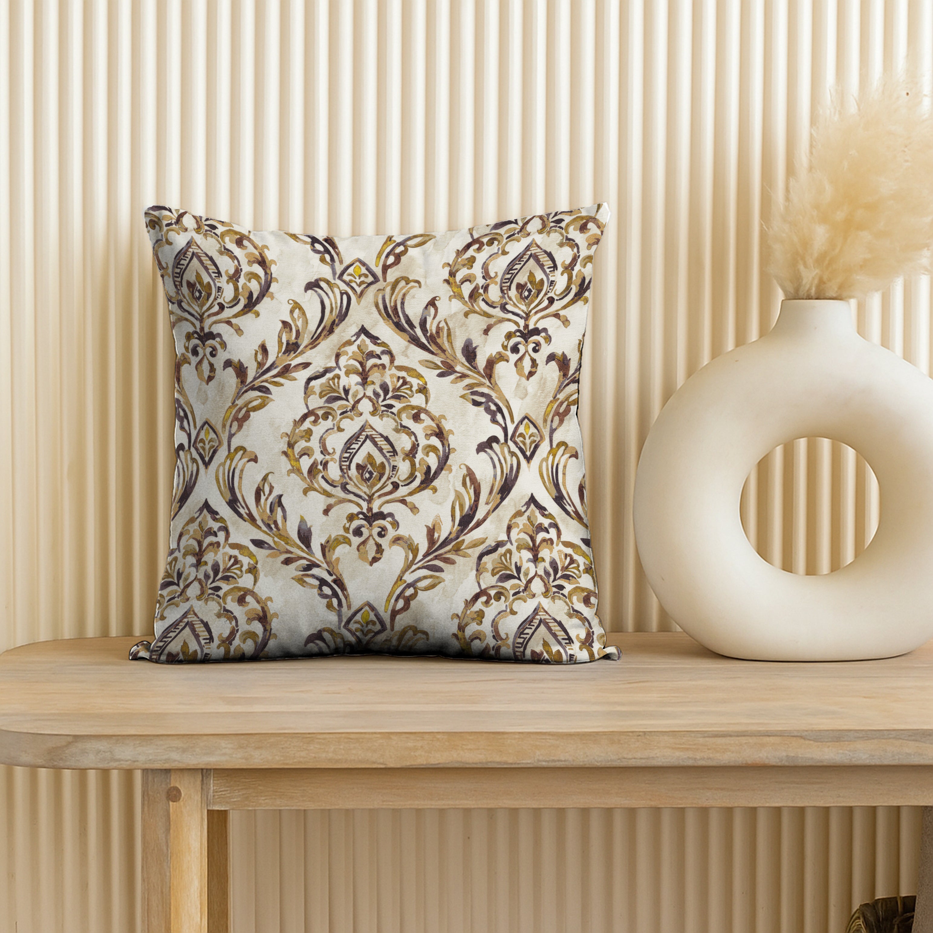 COASTAL COFFEE CUSHION COVER (Pack of 2)