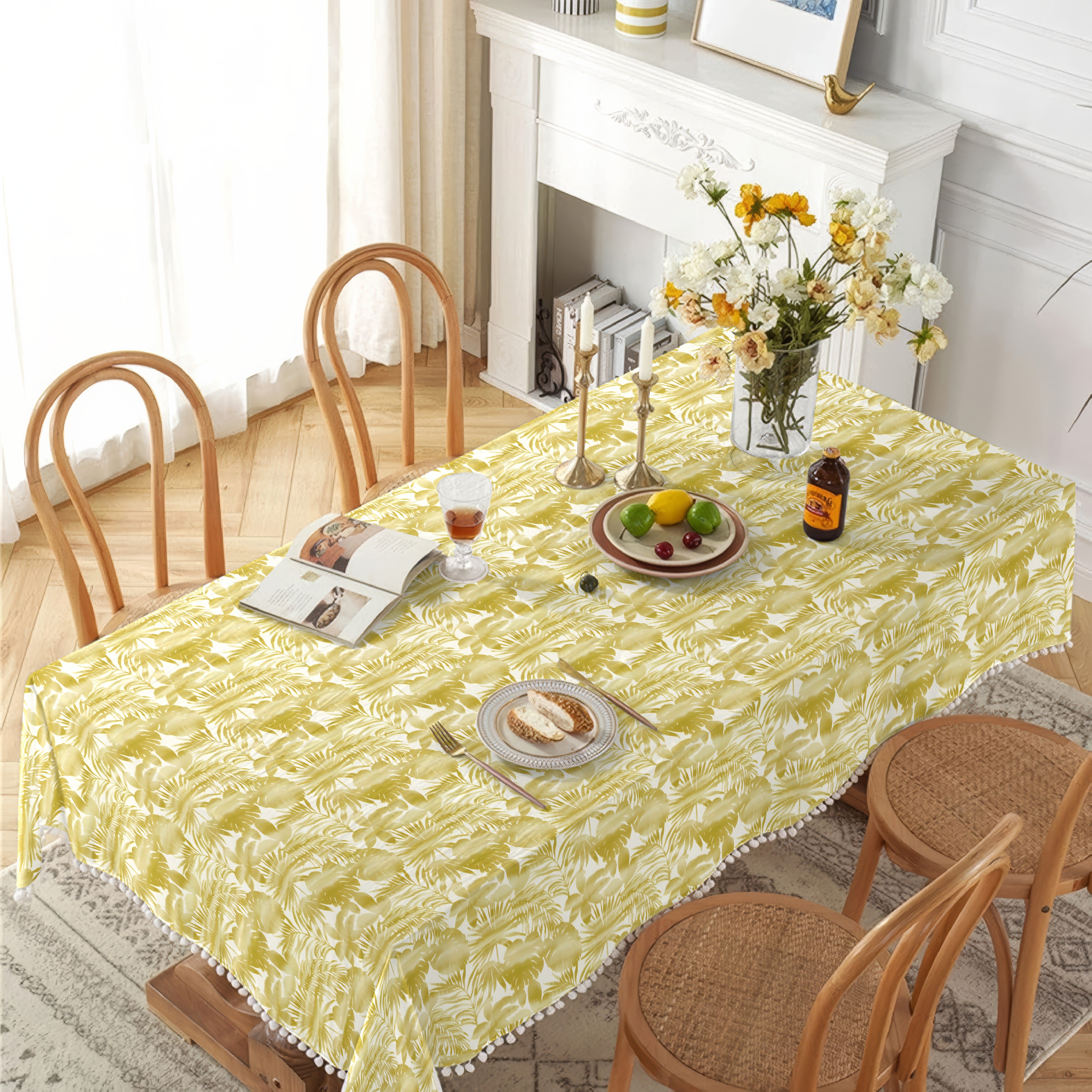 HALYARD LEMON TABLE CLOTH