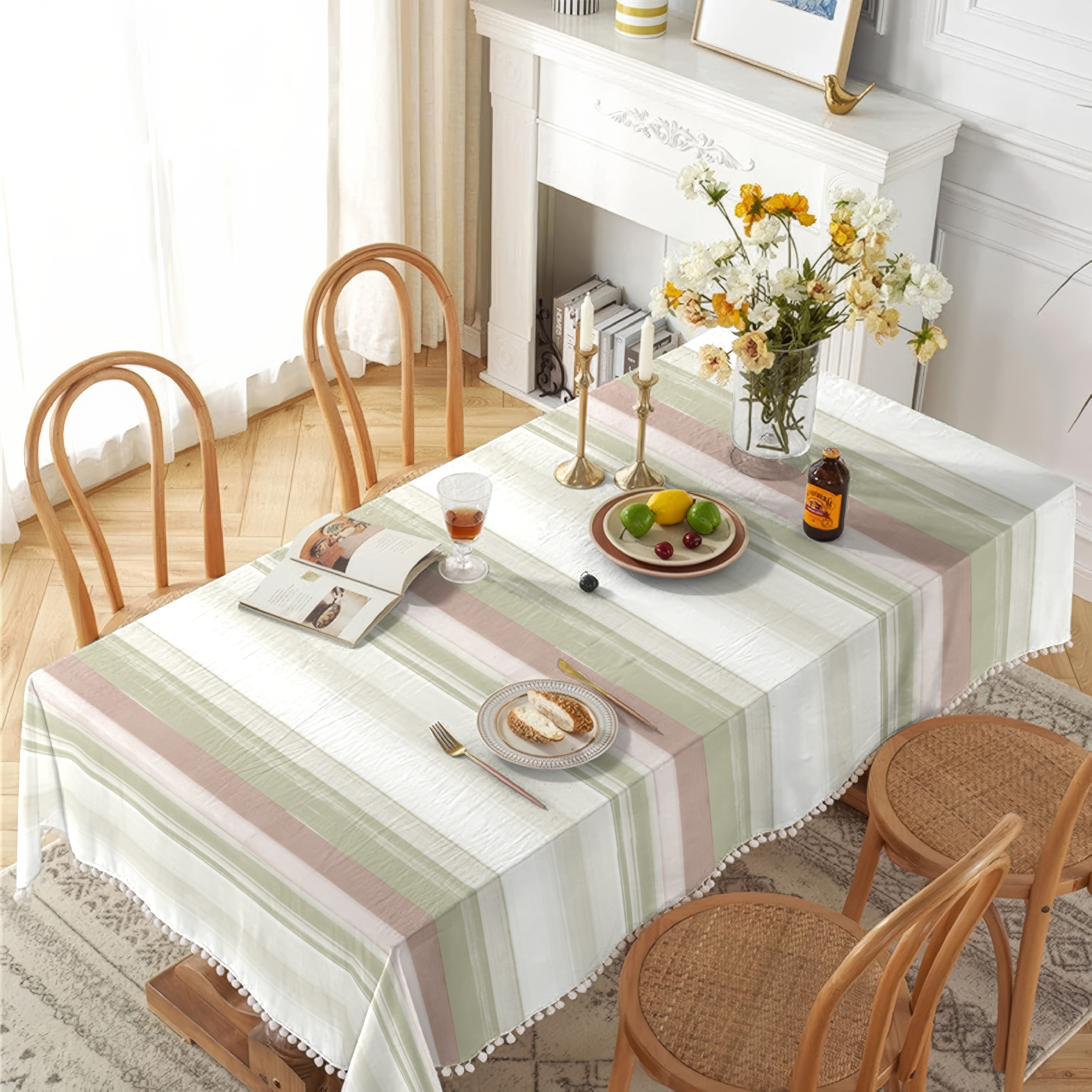 ANCONA LIGHT GREEN TABLE CLOTH