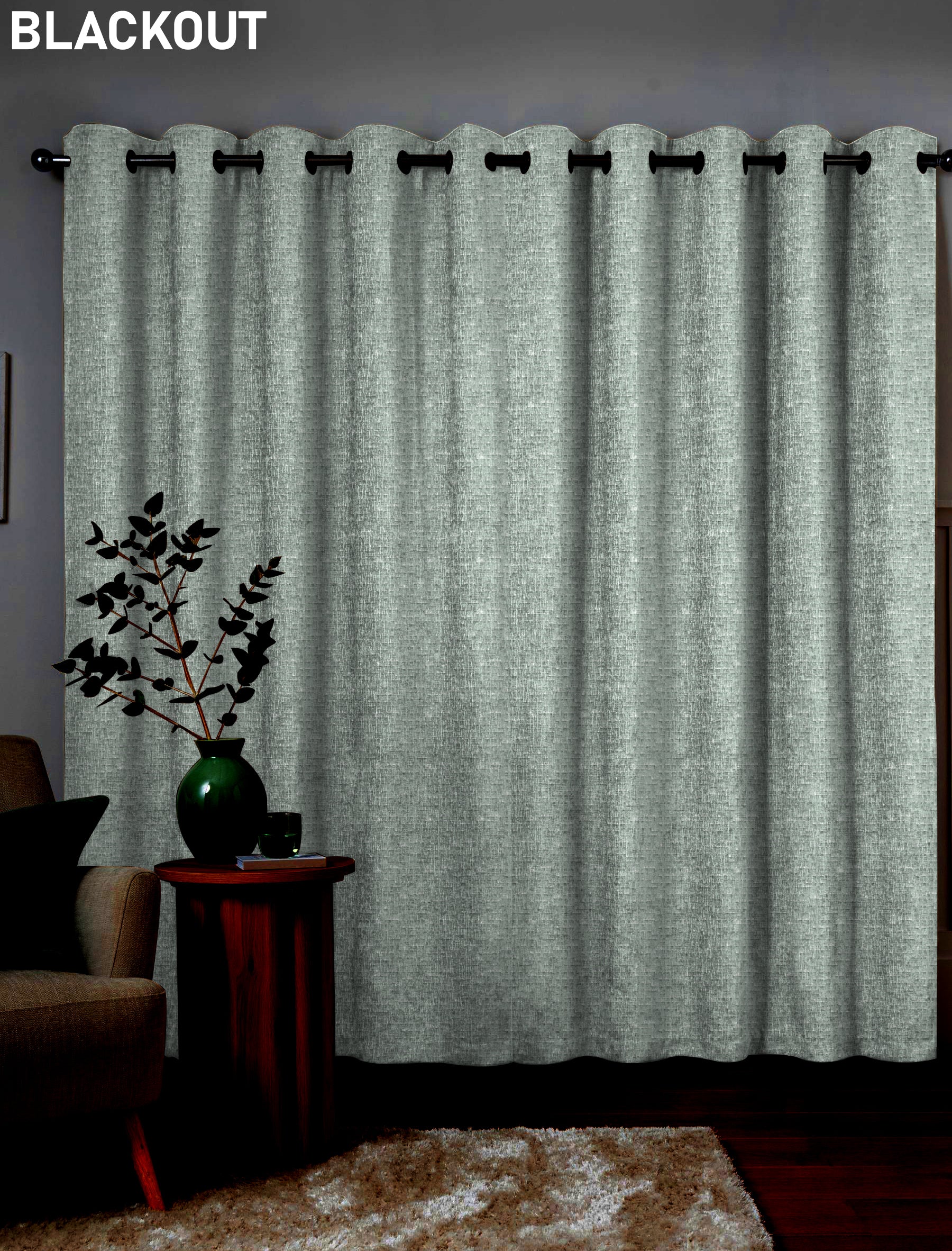 MALAGA GREEN BLACKOUT CURTAINS