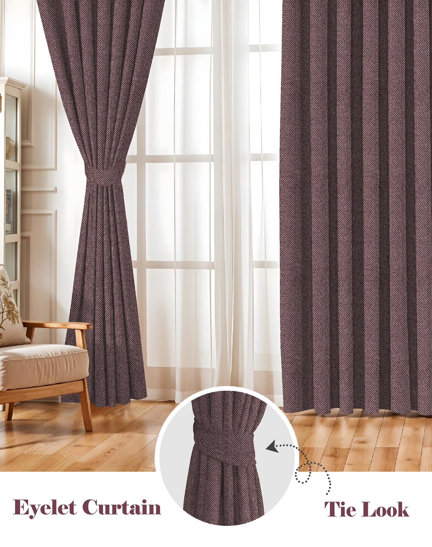 TWILLBONE STONE PRINTED BLACKOUT CURTAINS