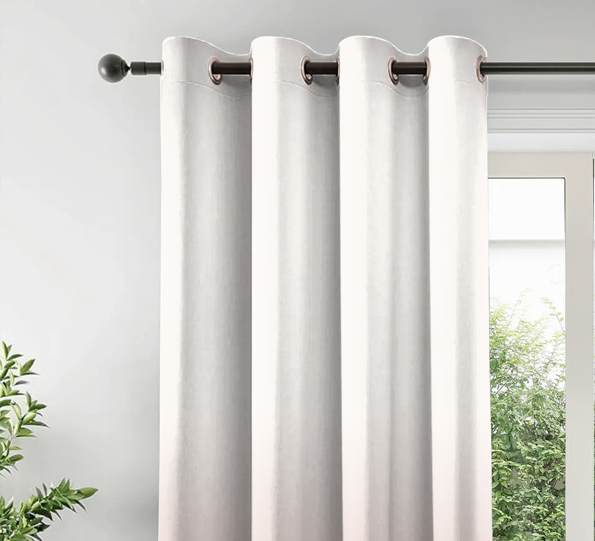 AREZZO BABY PINK PRINTED BLACKOUT CURTAIN