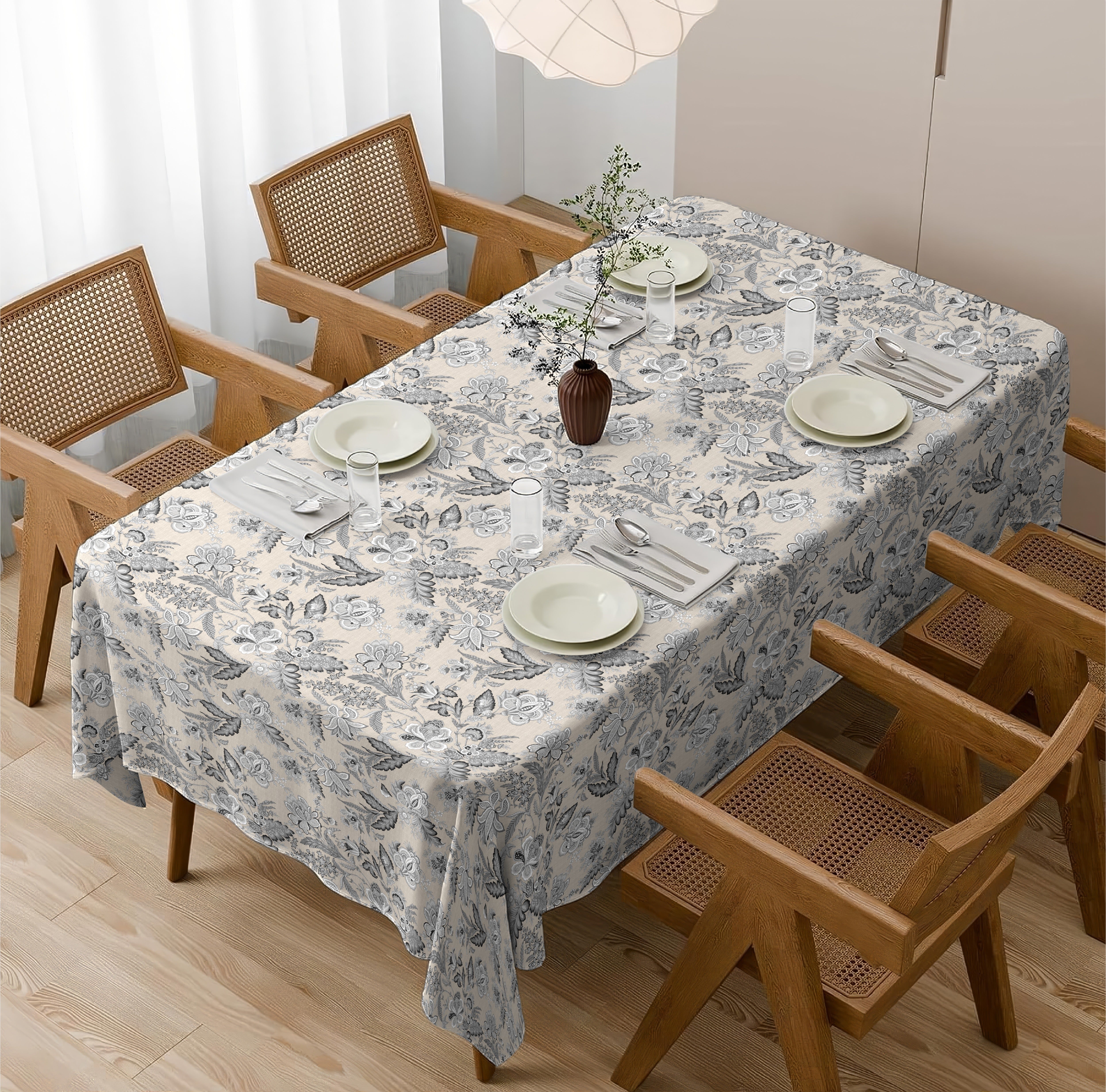 CALVIA GREY TABLE CLOTH