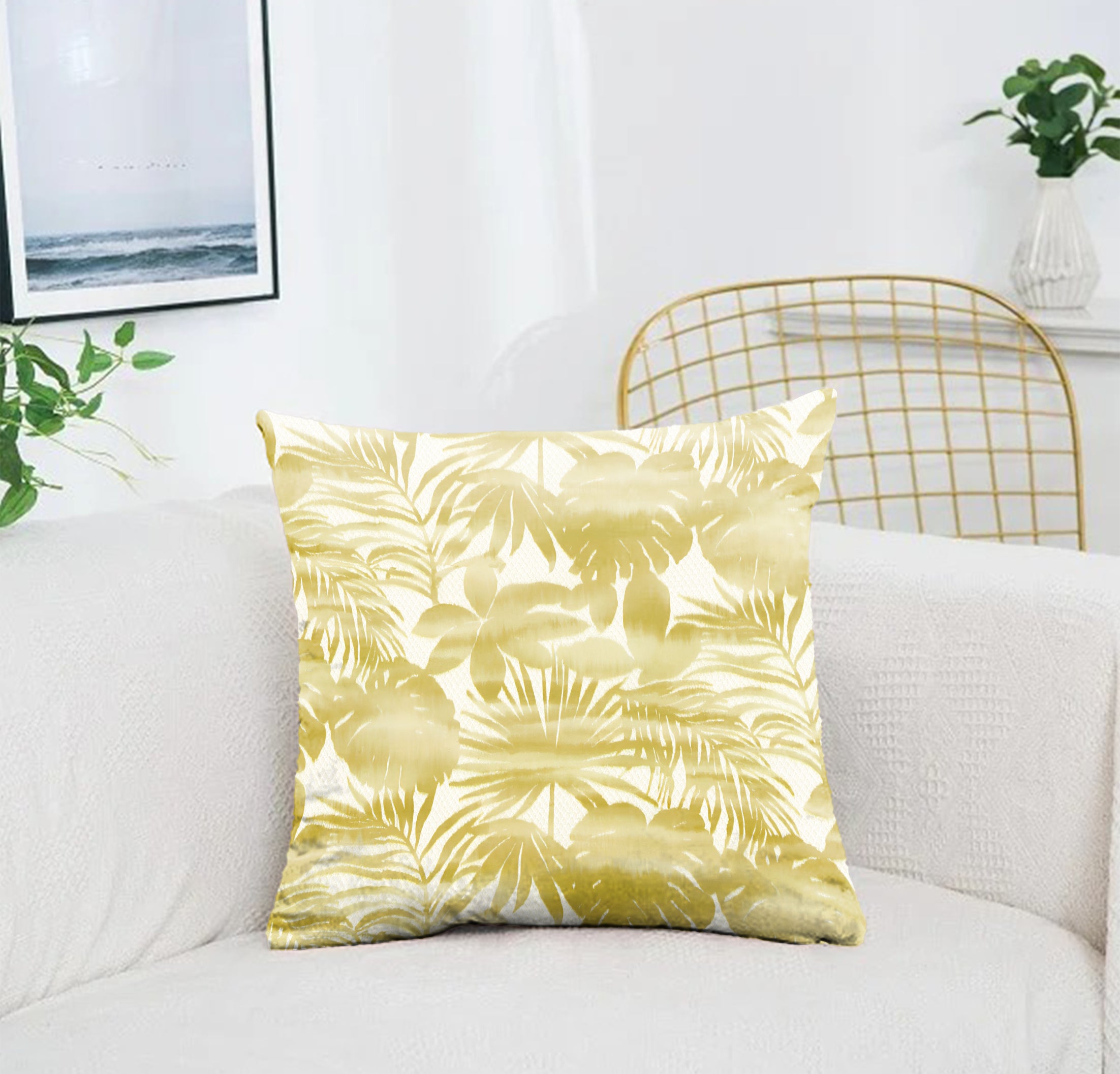 HALYARD LEMON CUSHION COVER (Pack of 2)