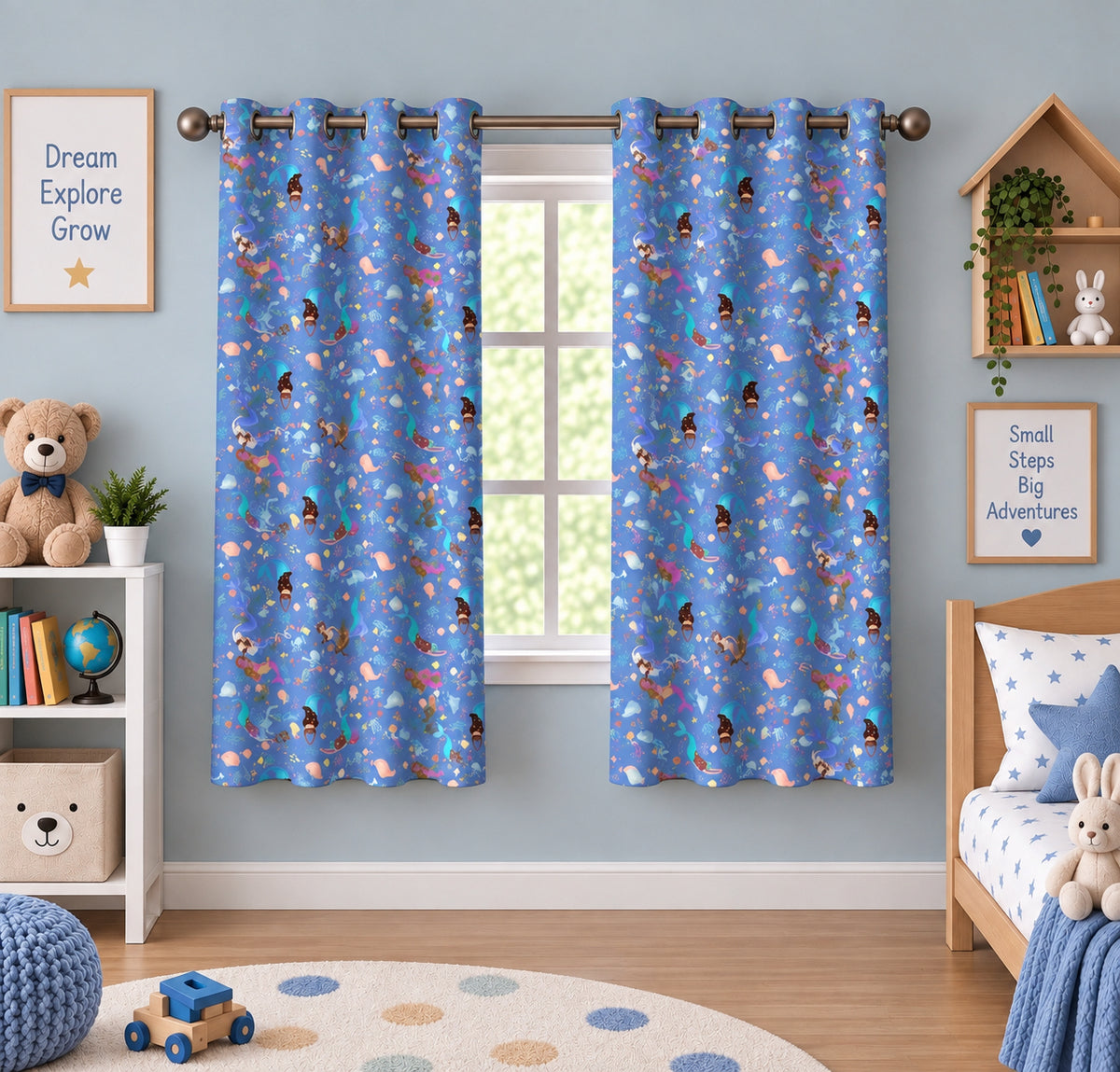 Marine Adventure Printed Curtain