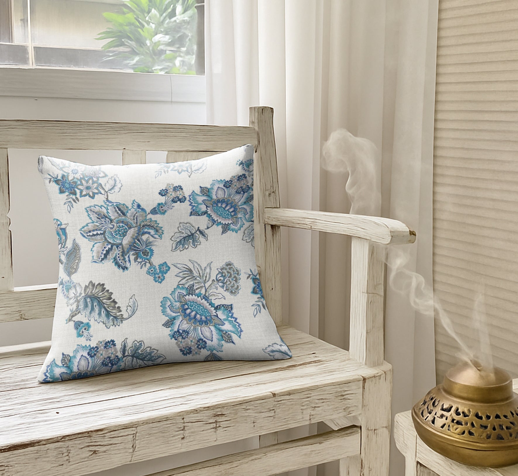 ANZIO BLUE DIGITAL PRINTED CUSHION COVER (Pack of 2)