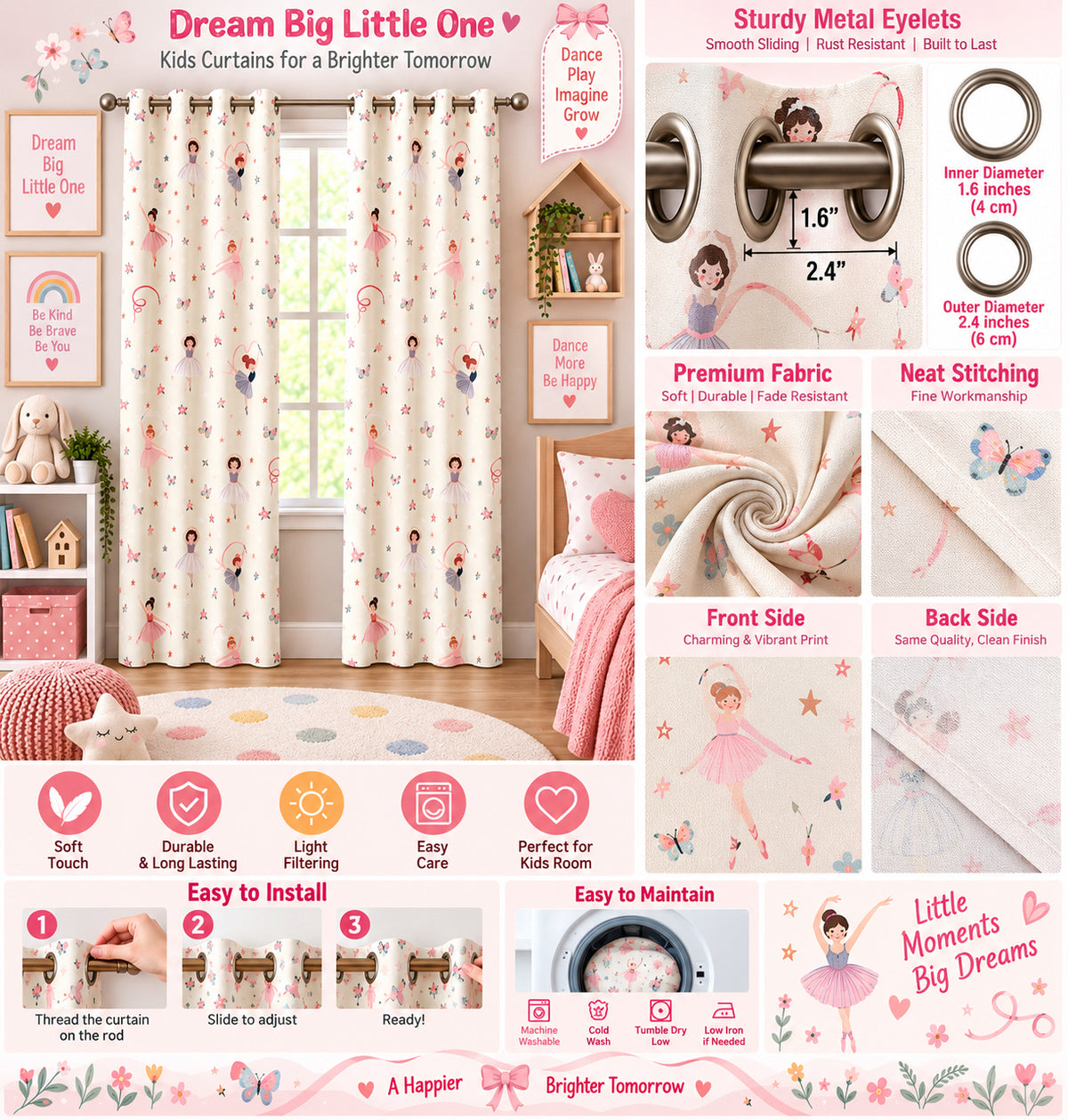Baby Doll Printed Curtain