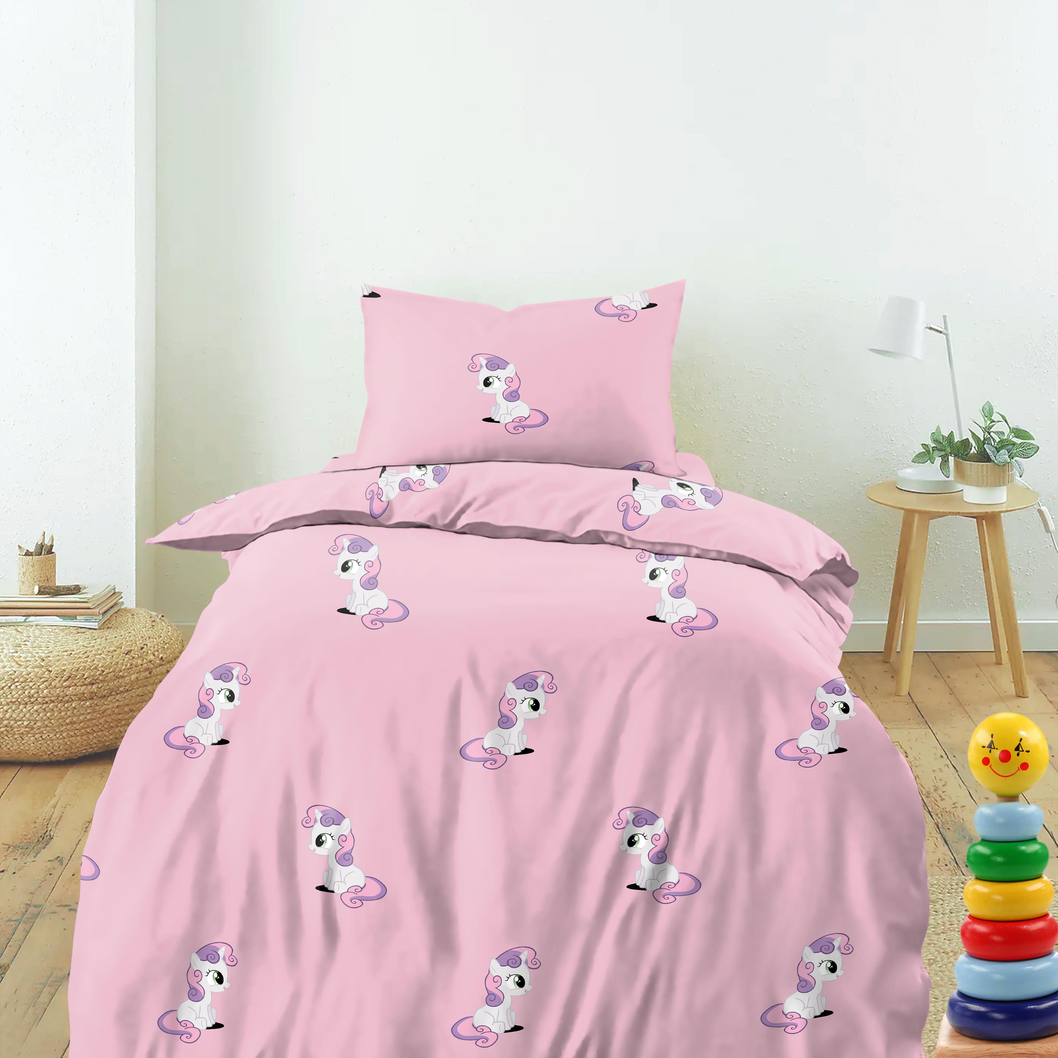 Bedcover Sweety Bell Baby Pink for Single Bed with Pillow Covers King Size (60" X 90")
