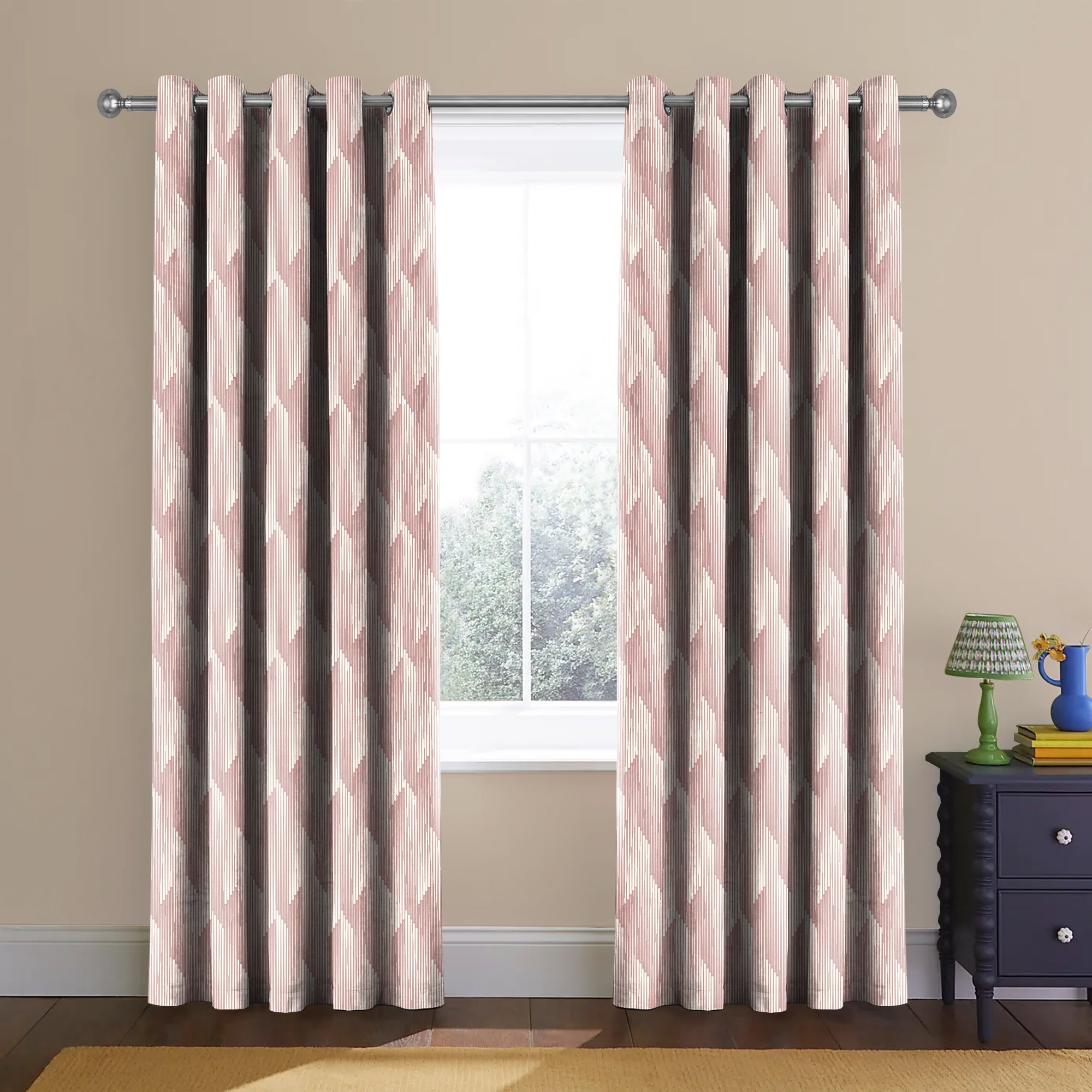 OSLO BABY PINK BLACKOUT CURTAINS