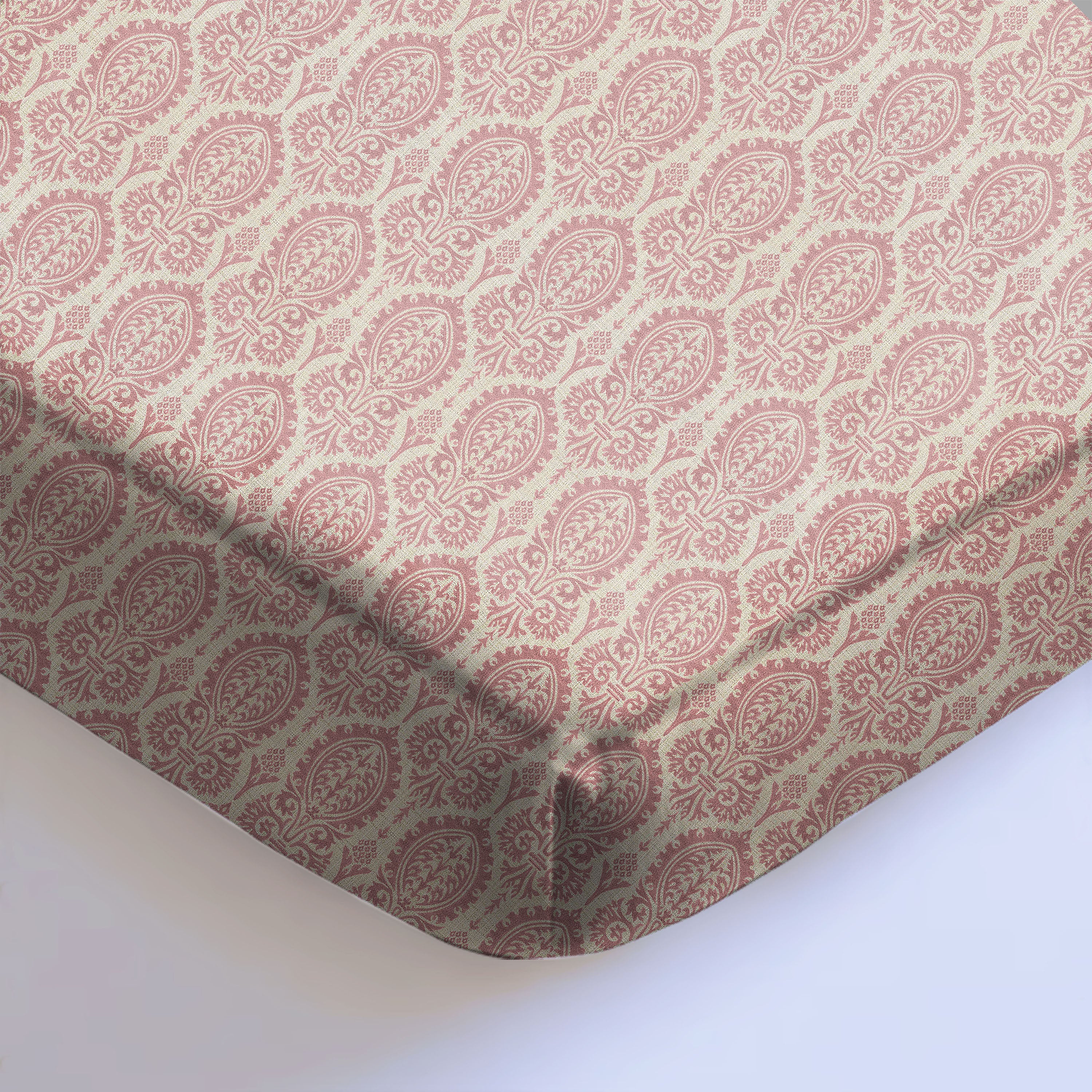 Manchester  Baby Pink Bedcover for Double Bed with 2 Pillow Covers King Size (104" X 90")