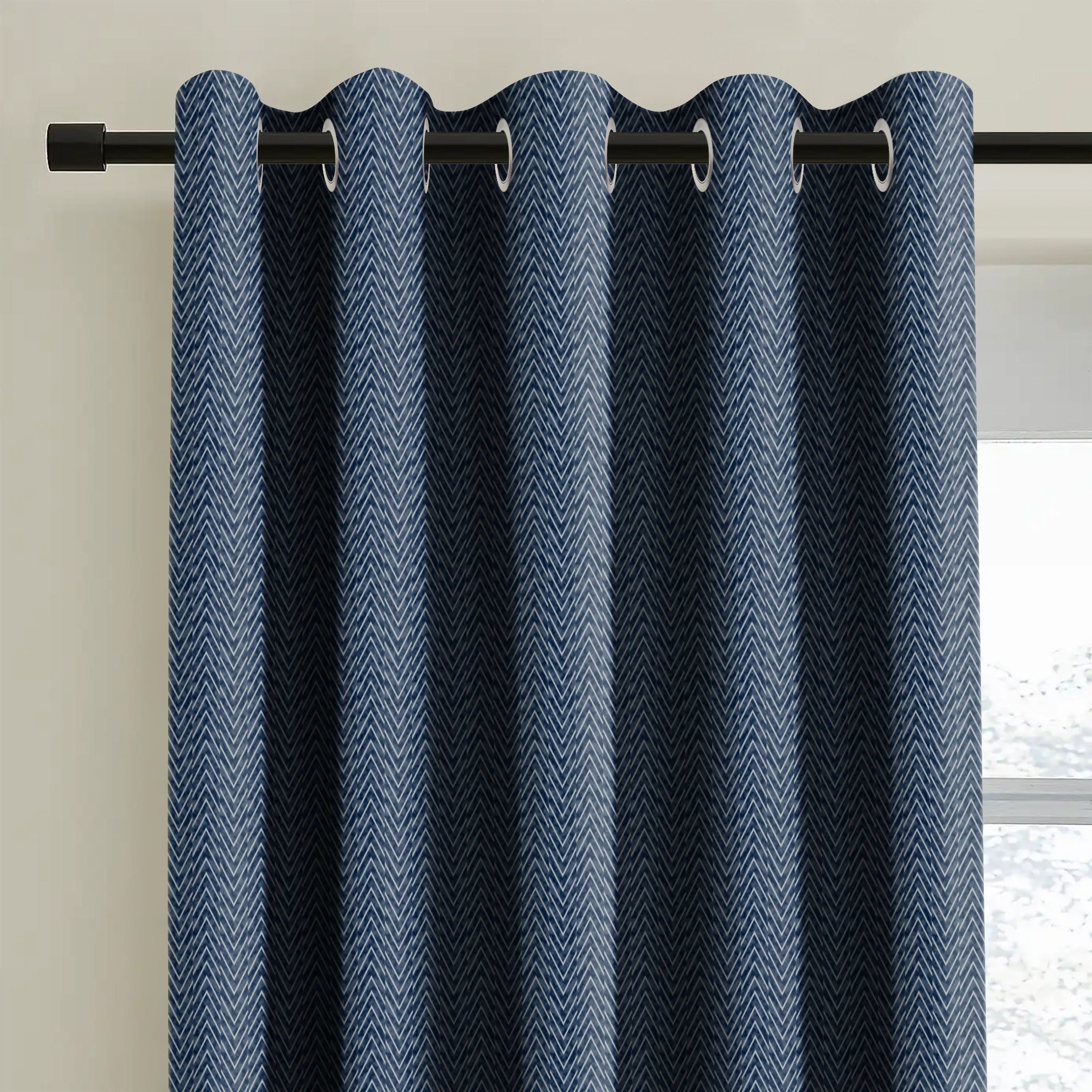 KASBAH BLUE BLACKOUT CURTAIN