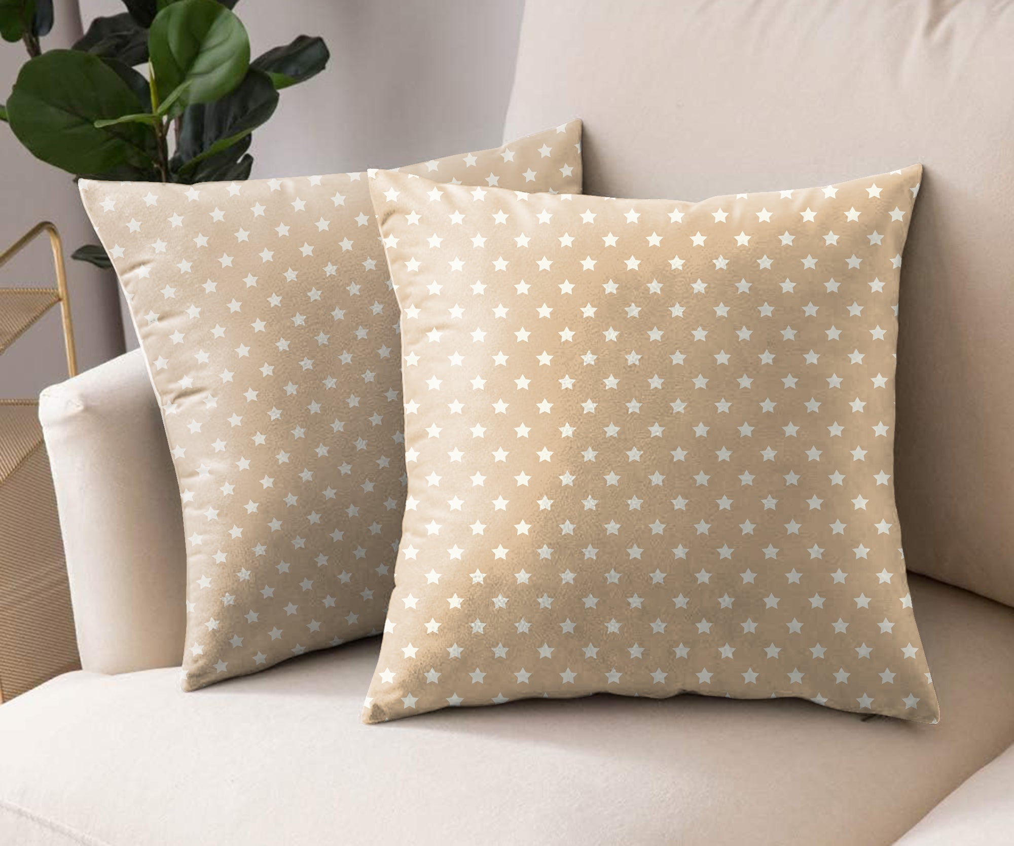 Spring Gallery Brandy Digital Printed Cushion Cover (Pack of 2)