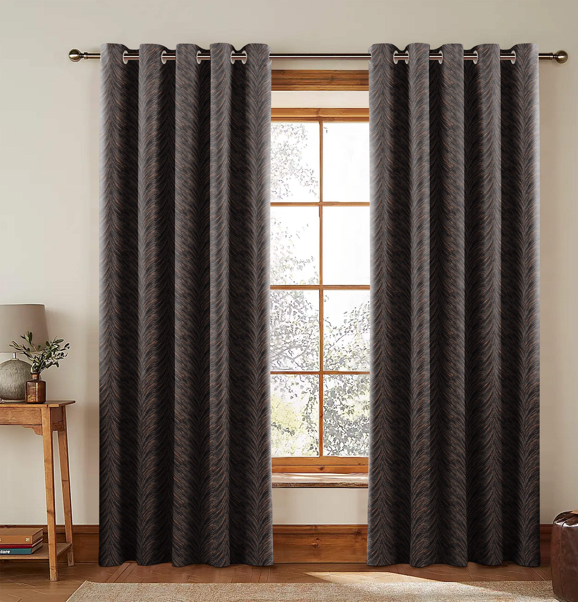 Luxor Bronze Blackout Curtains