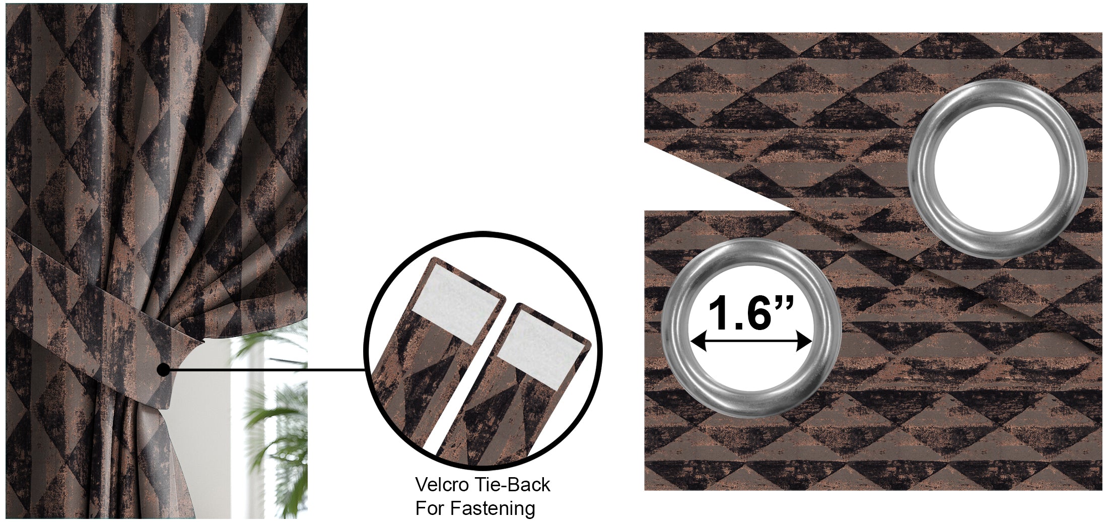 Mystique Bronze Blackout Curtains