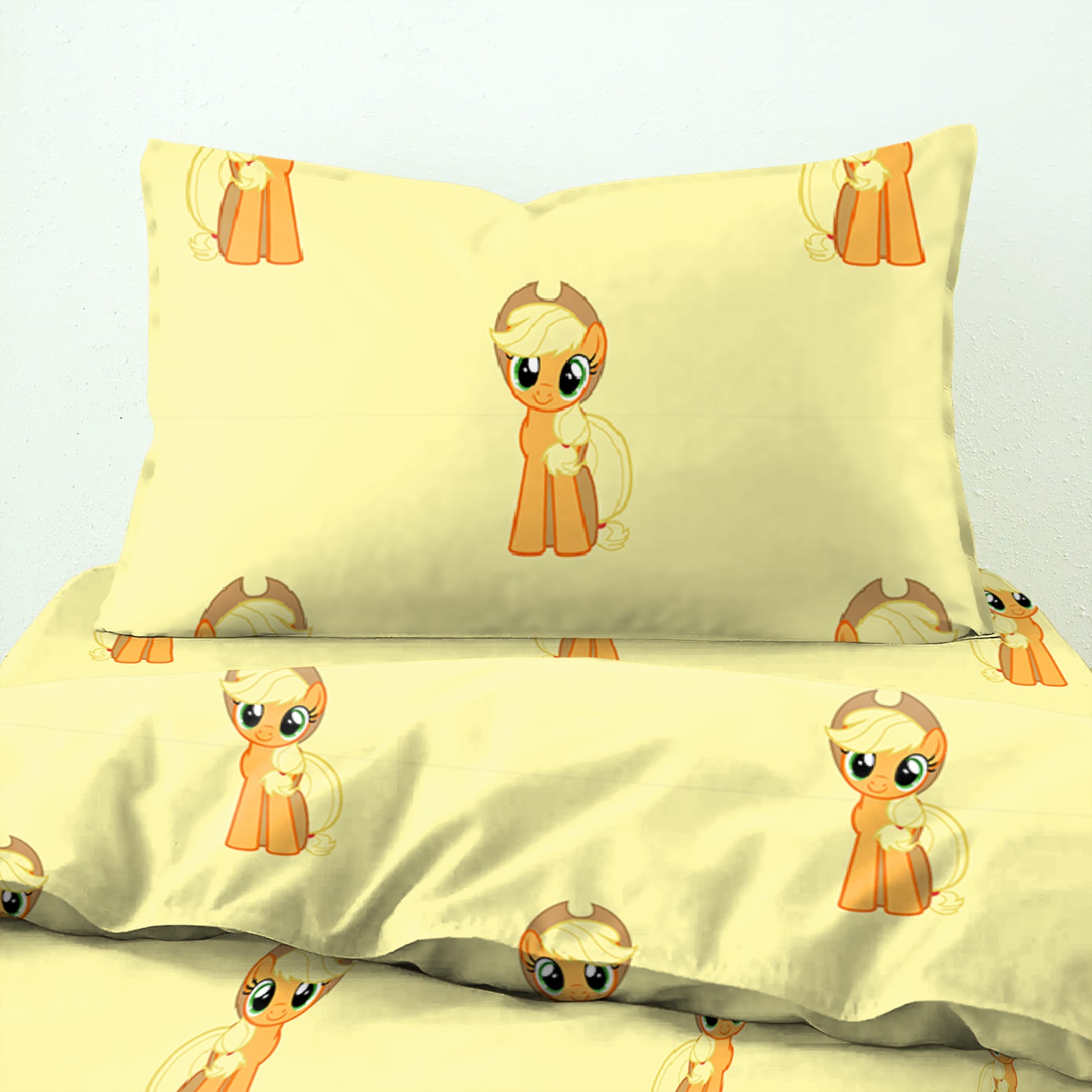 Bedcover Applejack Buttermilk for Single Bed with Pillow Covers  King Size (60" X 90")