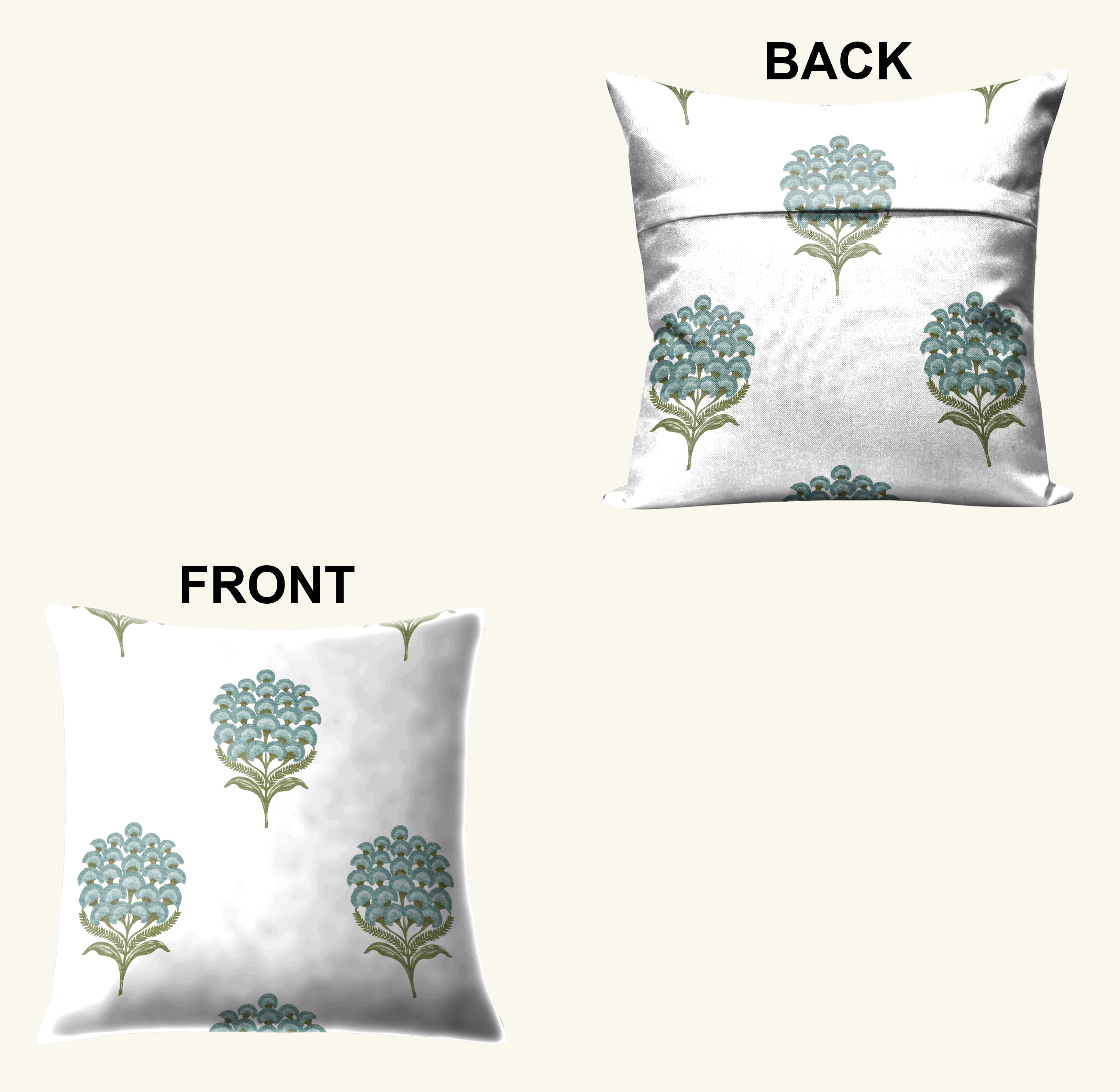 POKHARA GREEN CUSHION COVER (Pack of 2)