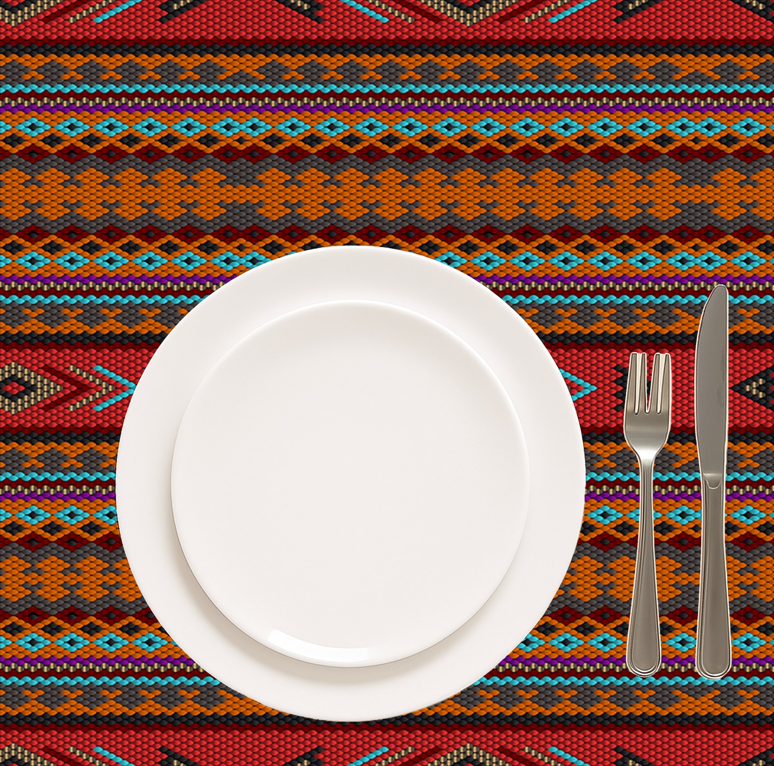 CARA RED TABLE CLOTH