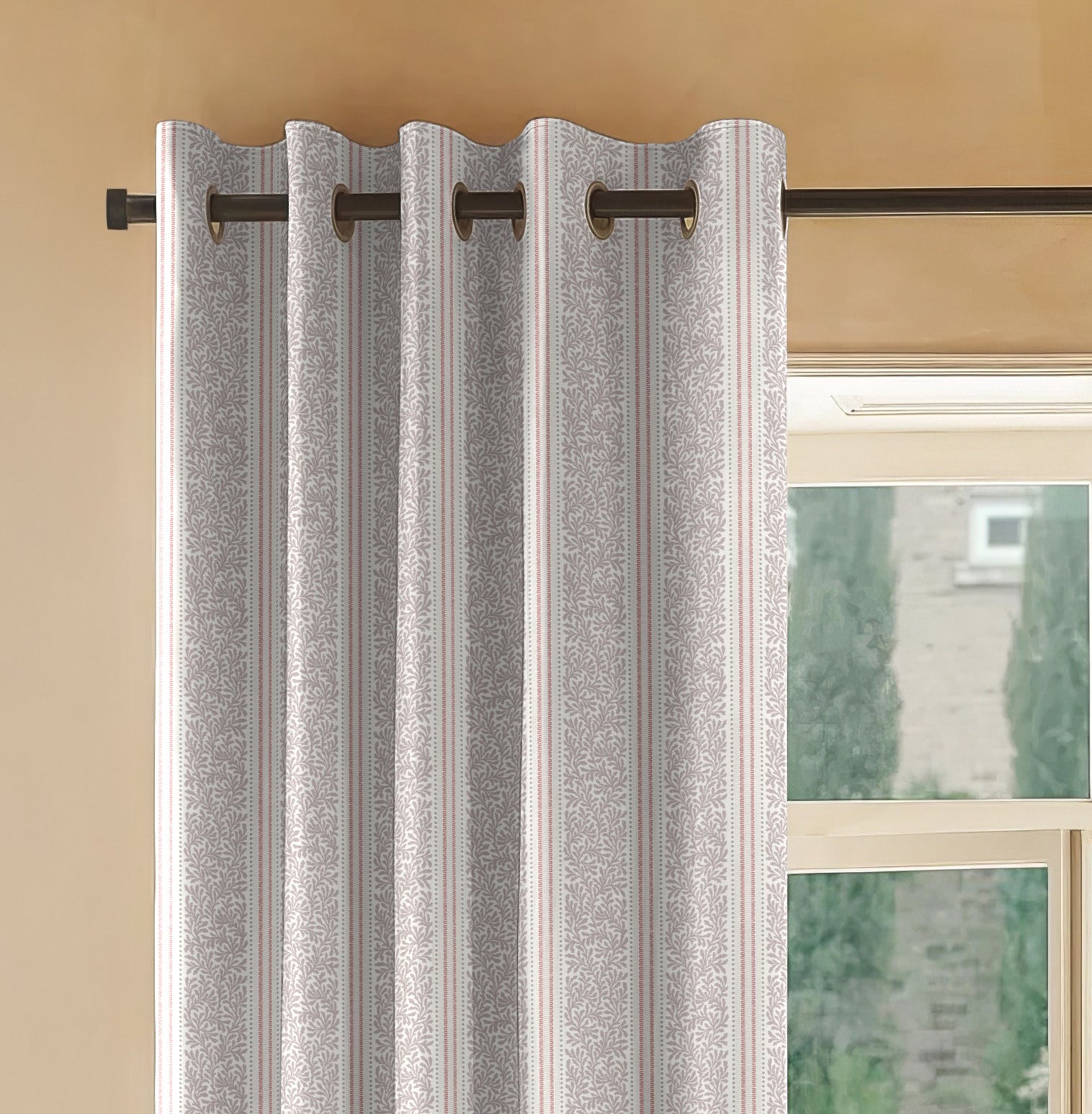 TORONTO PINK PRINTED BLACKOUT CURTAIN