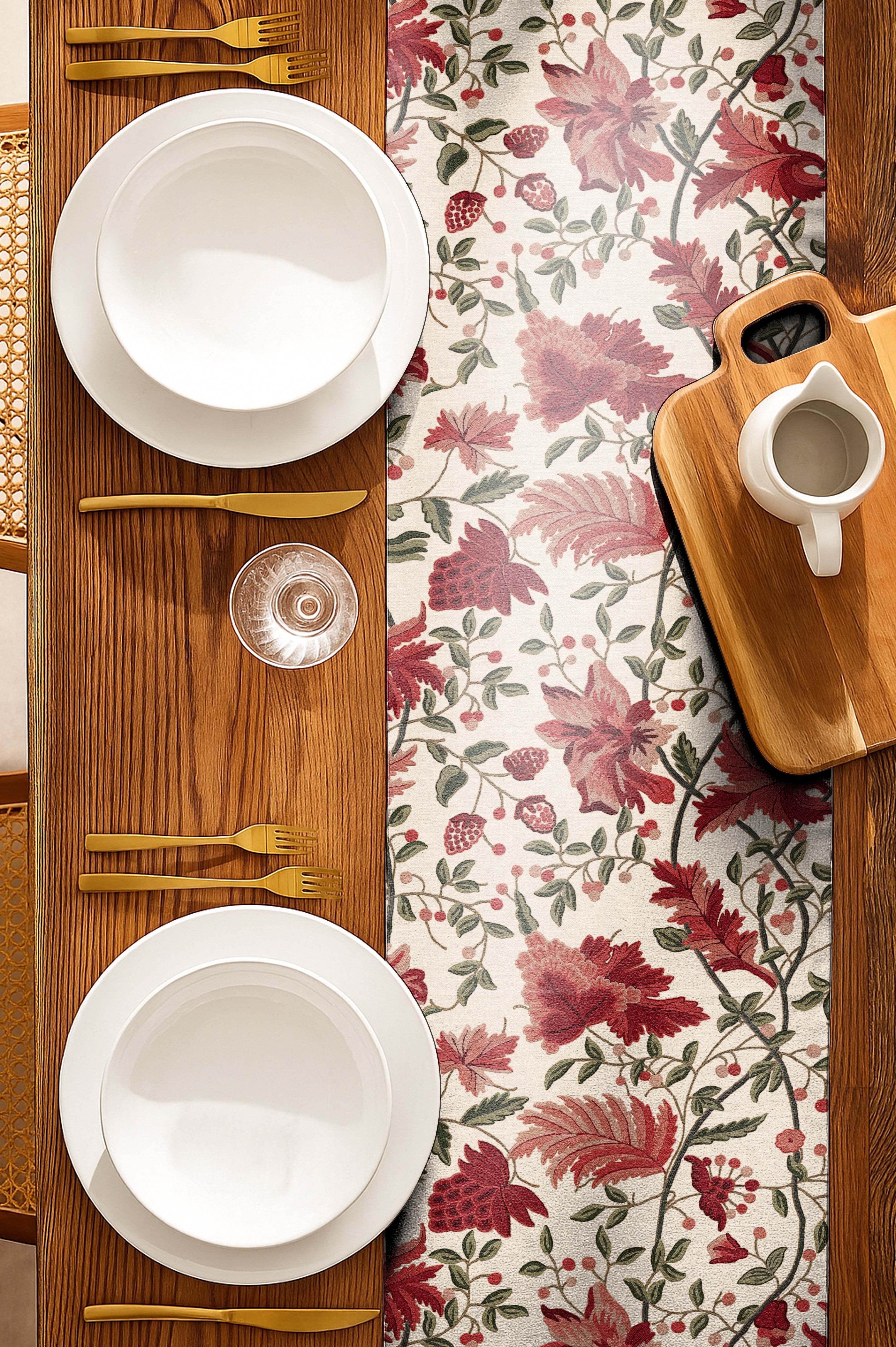 KASHMIRI FUCHSIA MATTY TABLE RUNNER