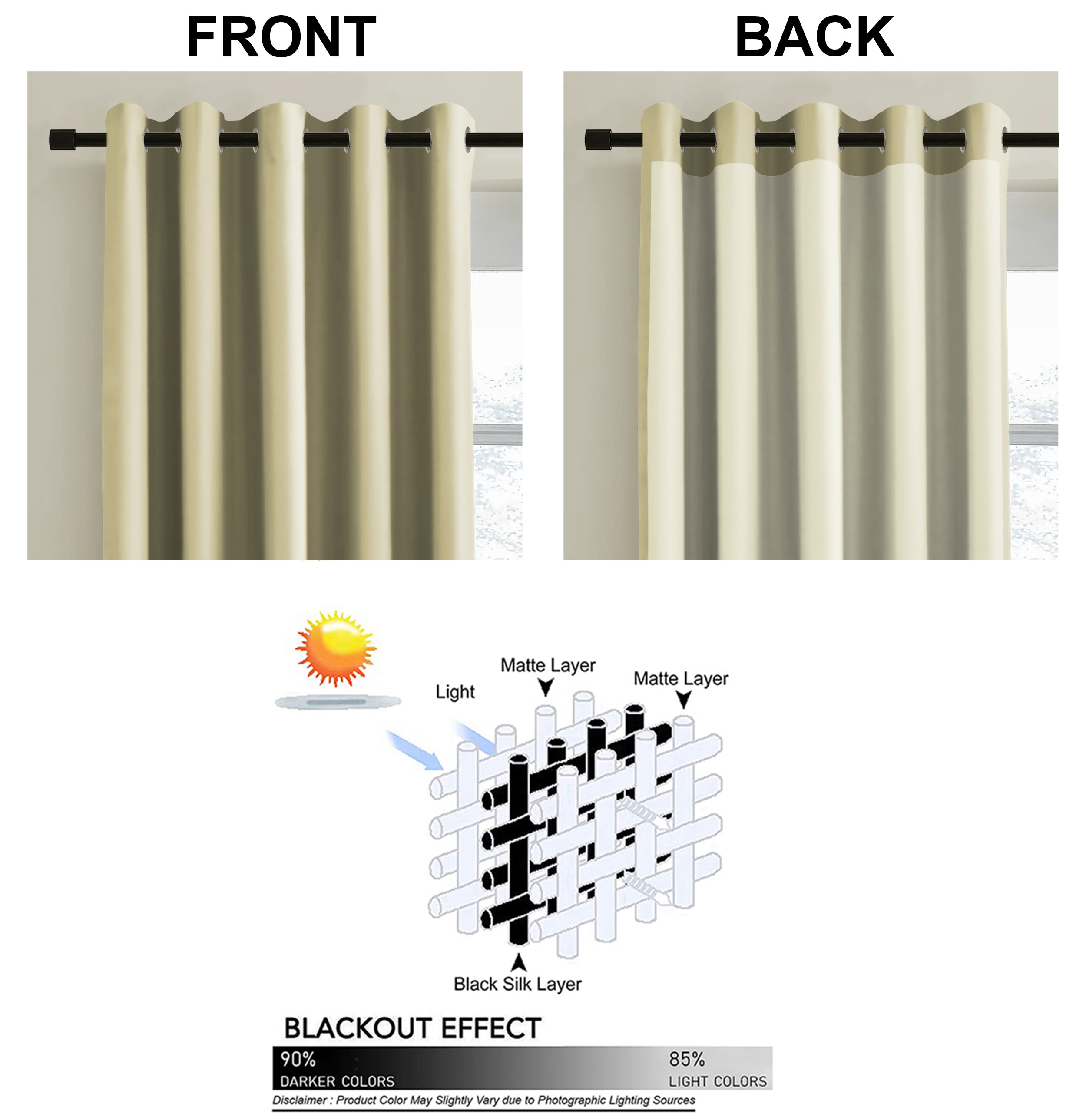 BROOKE L-GREEN BLACKOUT CURTAINS