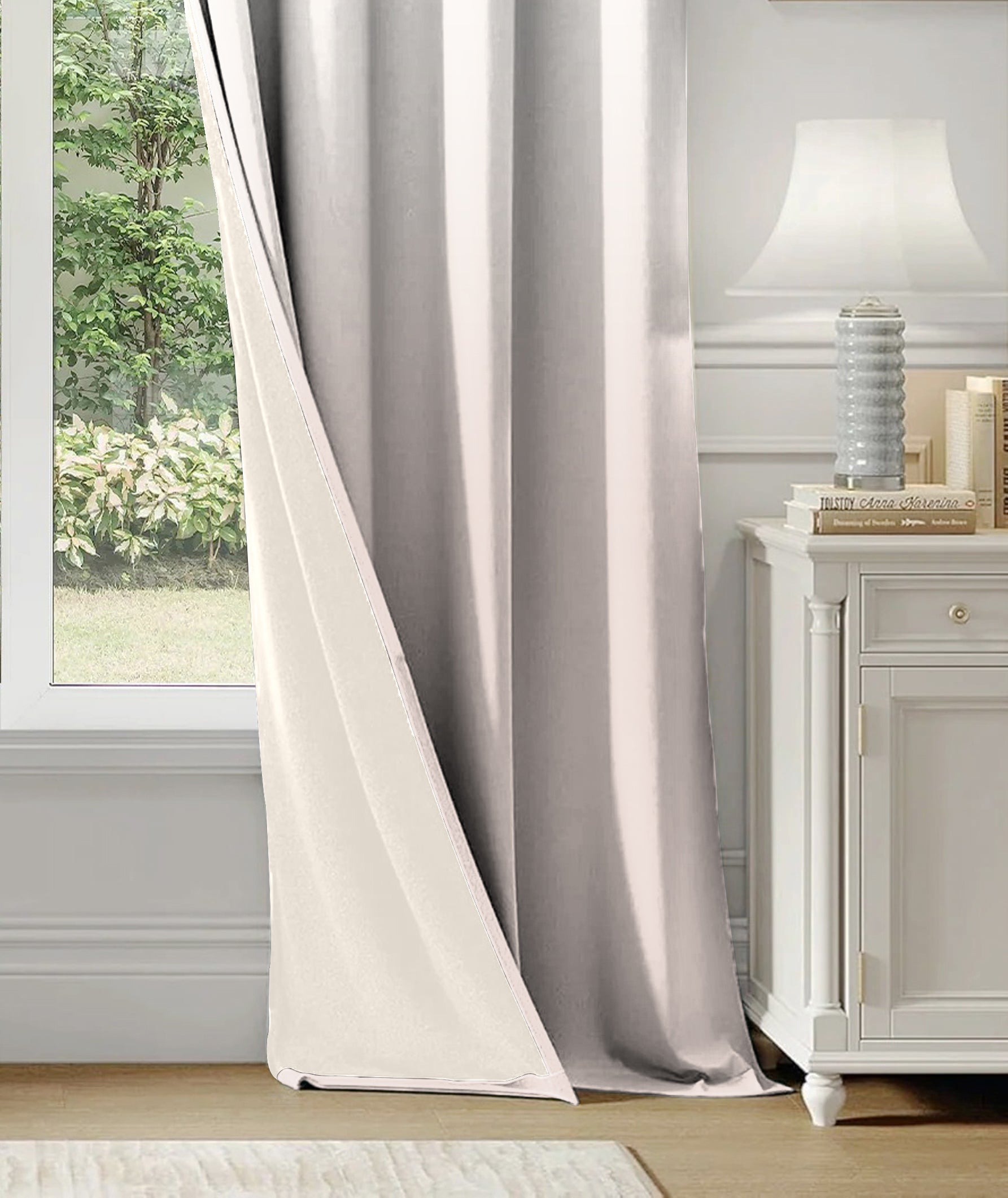 AREZZO PINK PRINTED BLACKOUT CURTAIN