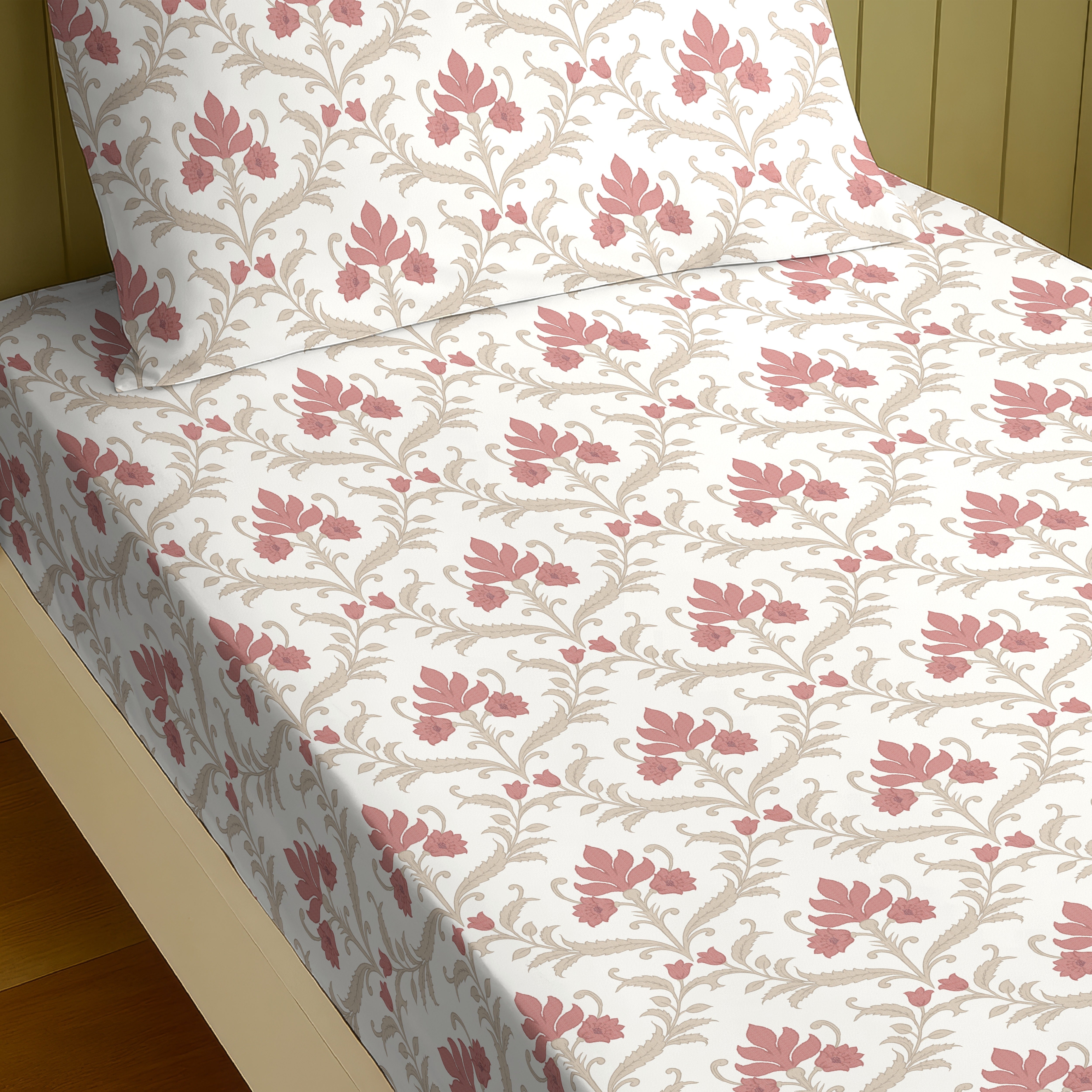 ZODIAC CORAL TREE BEDSHEET WITH PILLOWCOVER