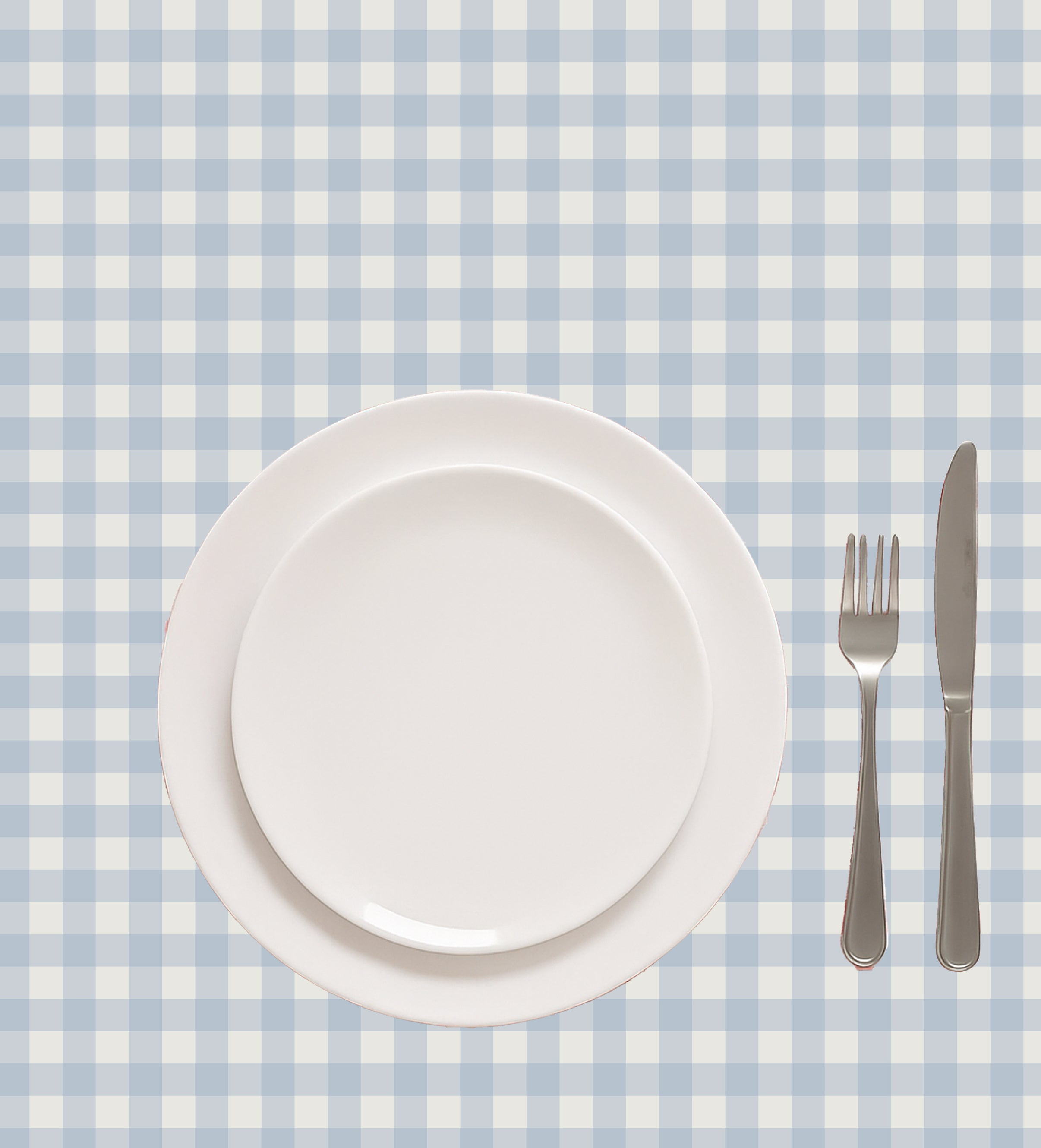 GINGHAM CHECKS SKY BLUE TABLE CLOTH