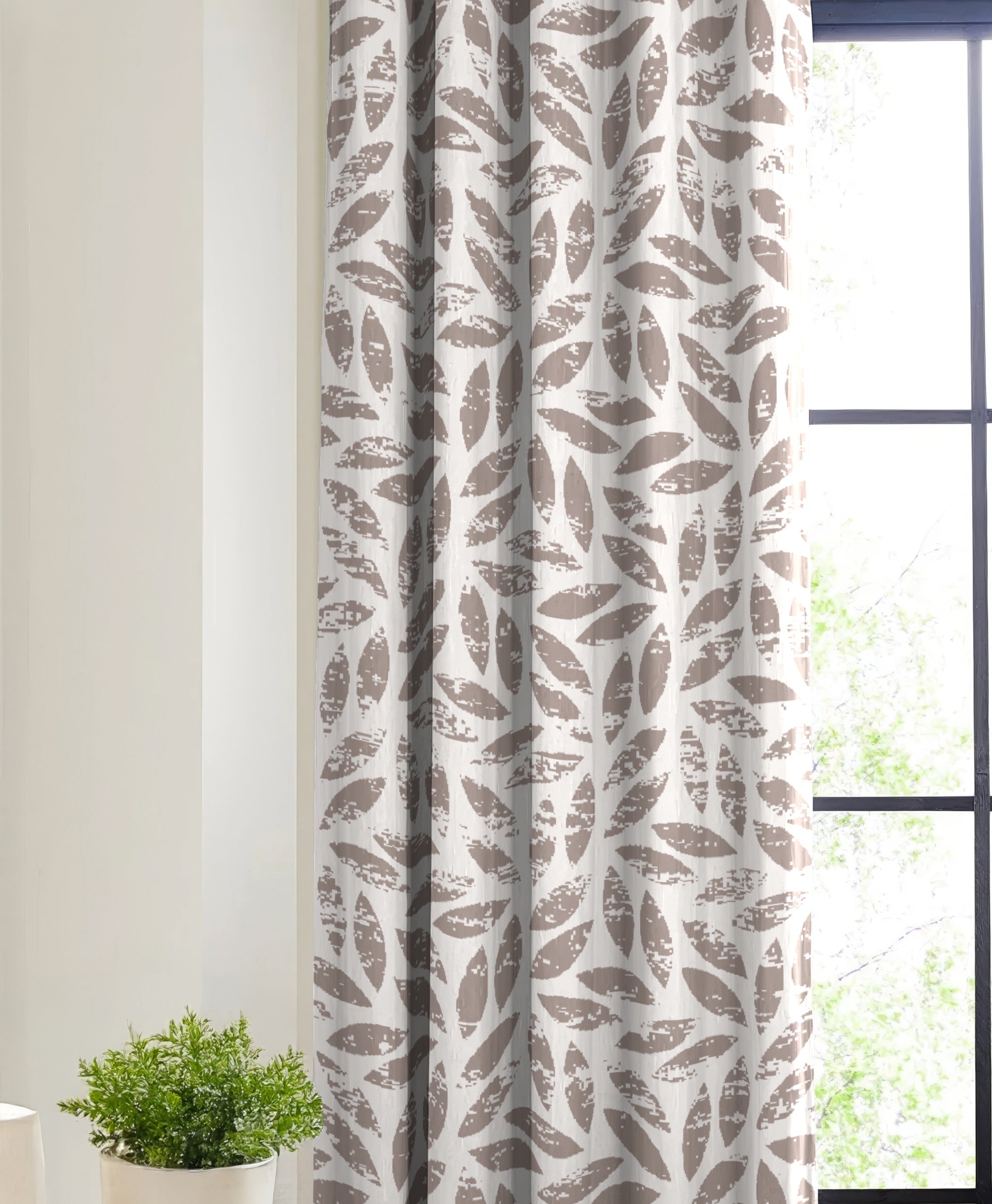 LAMPASSO STONE PRINTED BLACKOUT CURTAIN