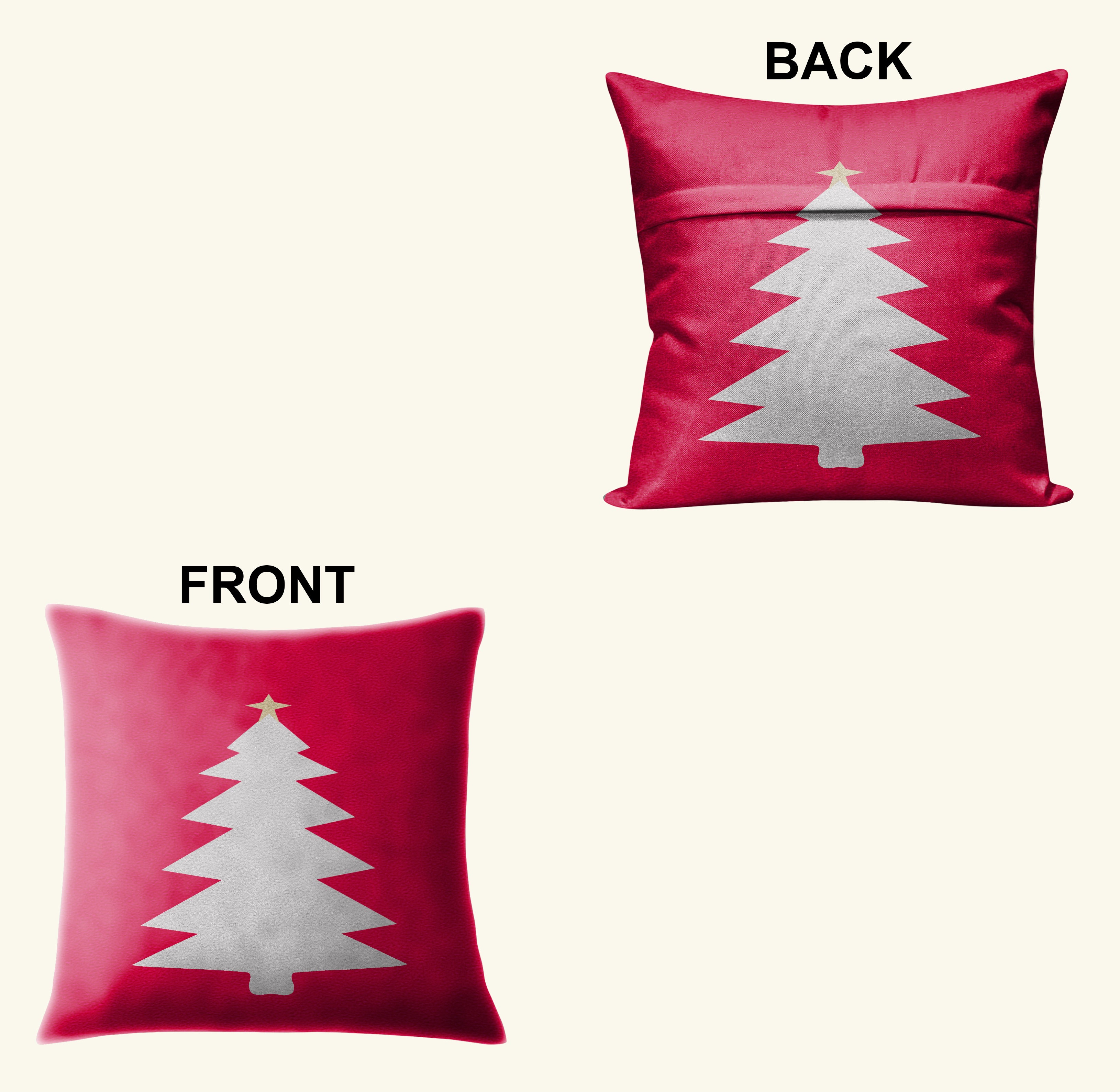 CHRISTMAS TREE SILHOUETTE CUSHION COVER (Pack of 2)