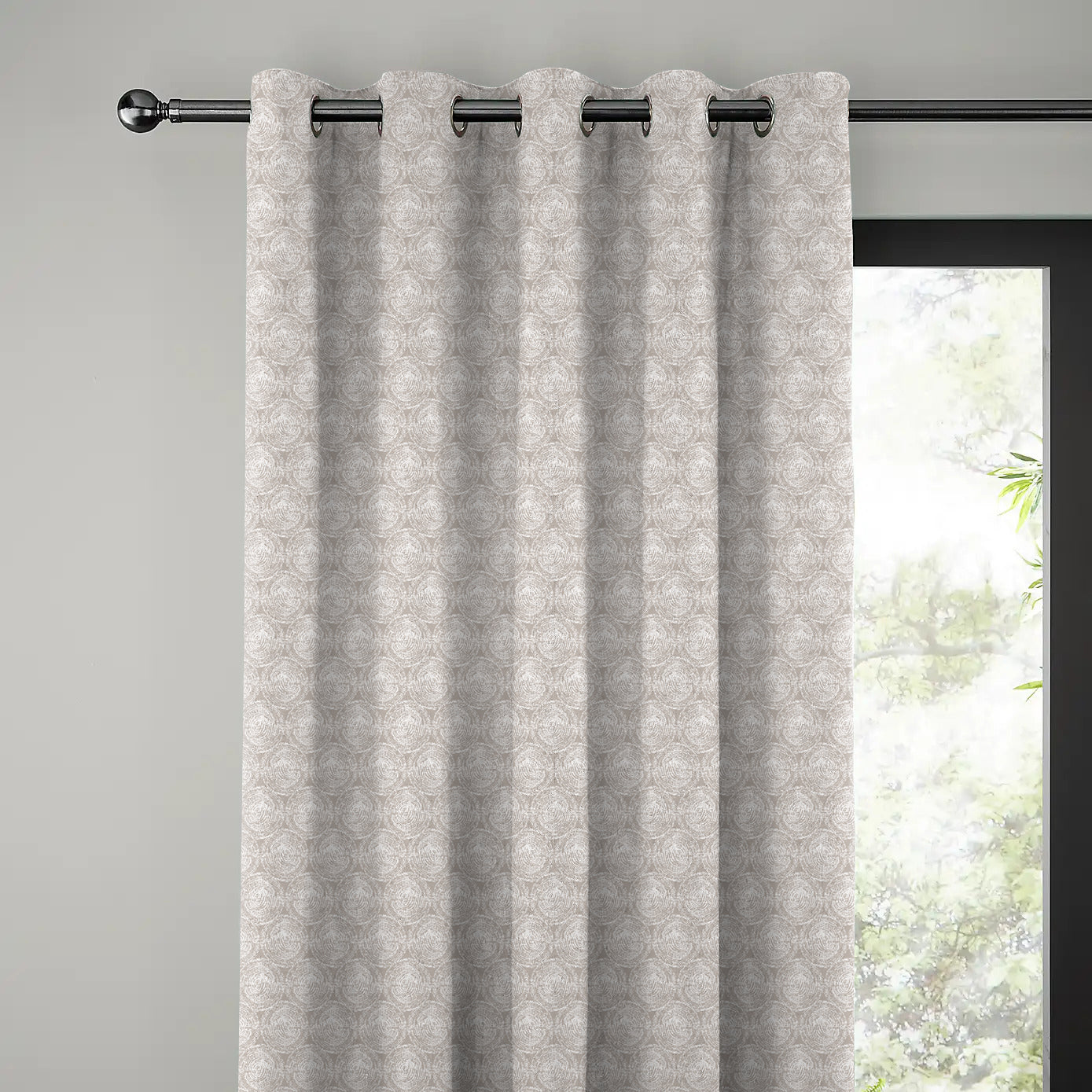 FUSION MOCHA CURTAIN PRINTED FOR LIVING & BEDROOMS
