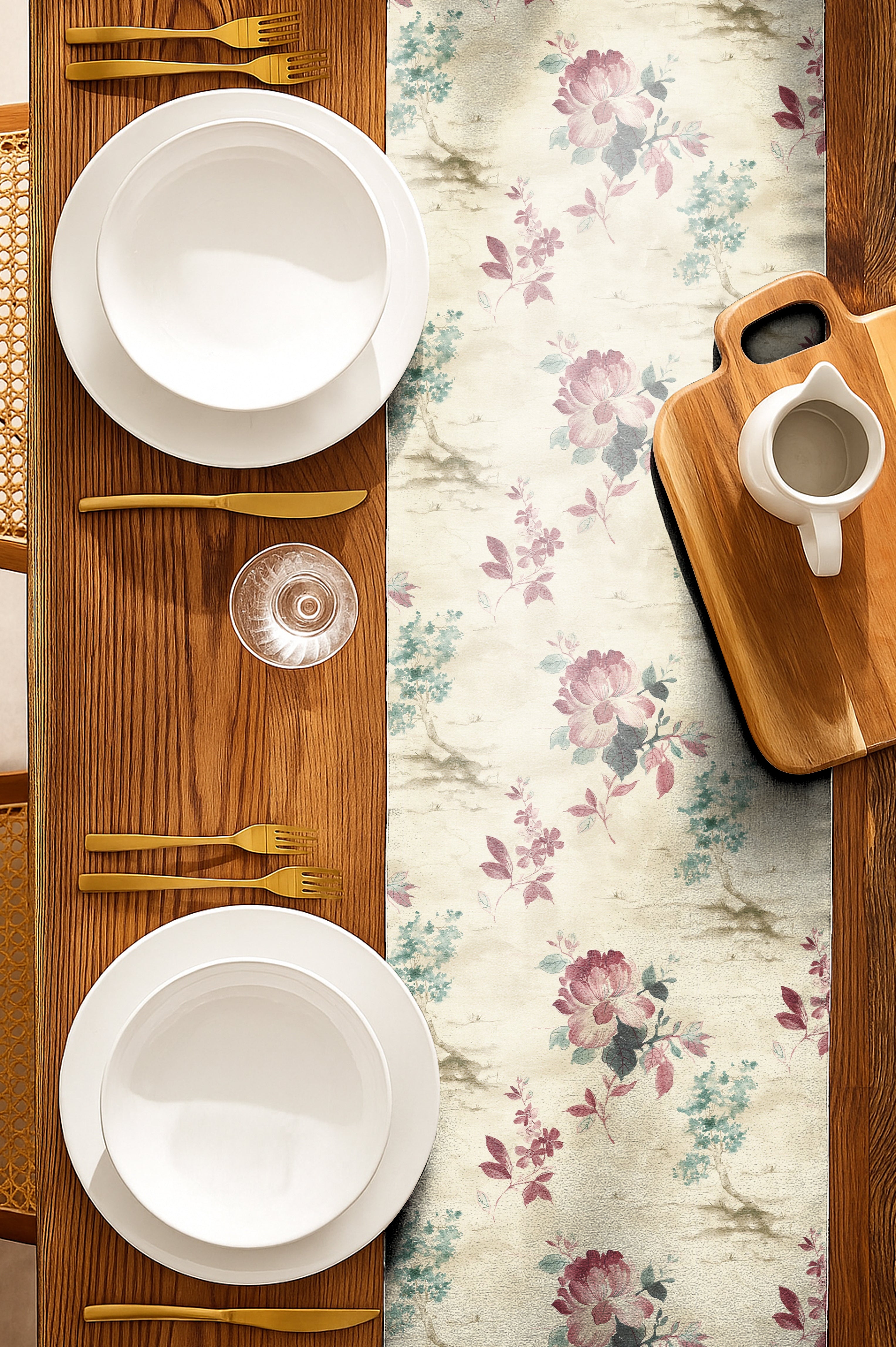 HAZEL PINK MATTY TABLE RUNNER