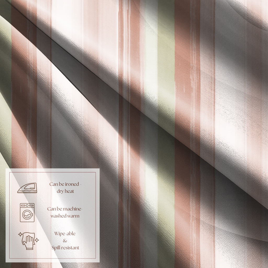 ALVIN STRIPES PINK TABLE CLOTH