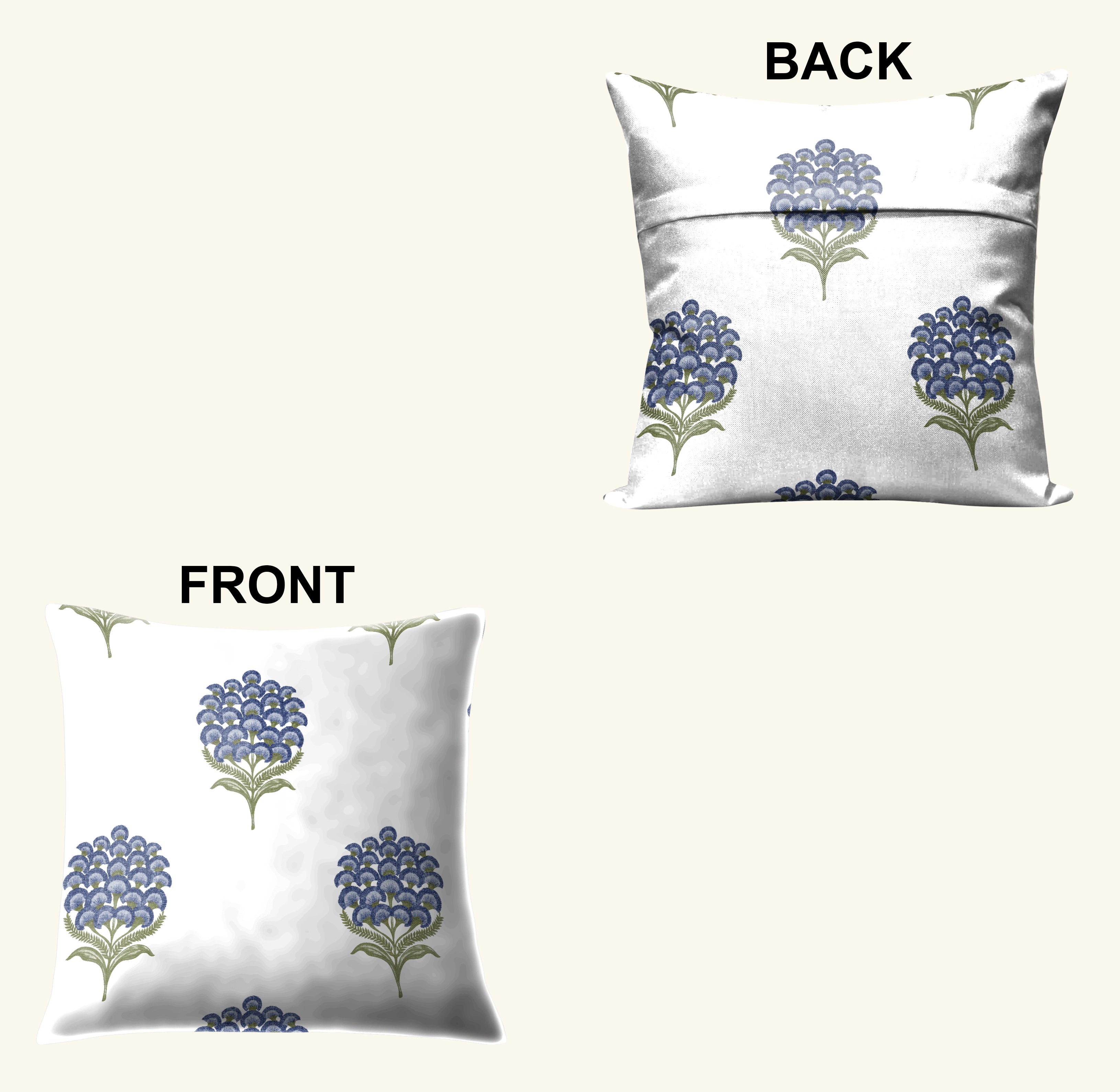 POKHARA BLUE CUSHION COVER (Pack of 2)