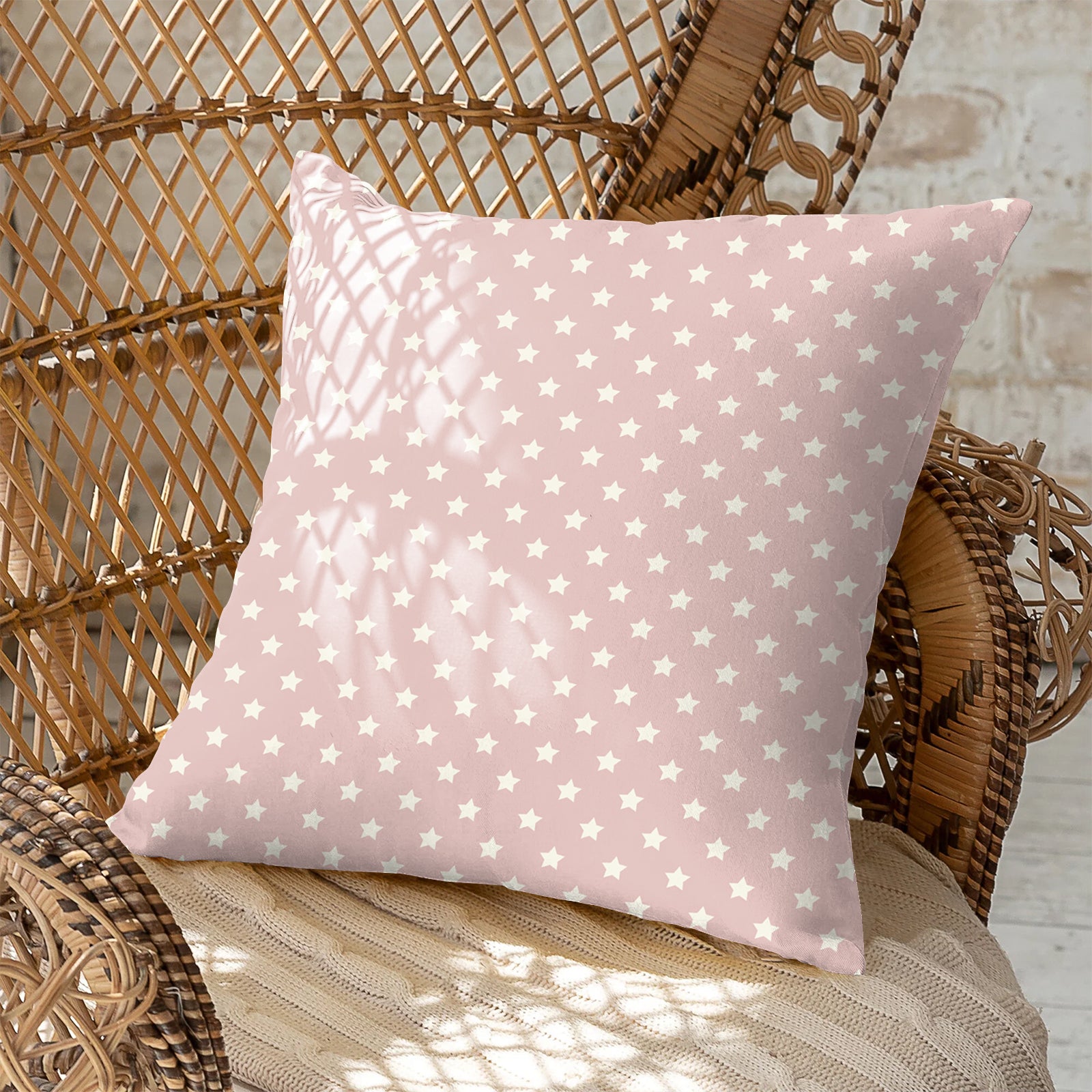 SPRING GALLERY STAR CAVERN PINK DIGITAL PRINTED CUSHION COVER (Pack of 2)