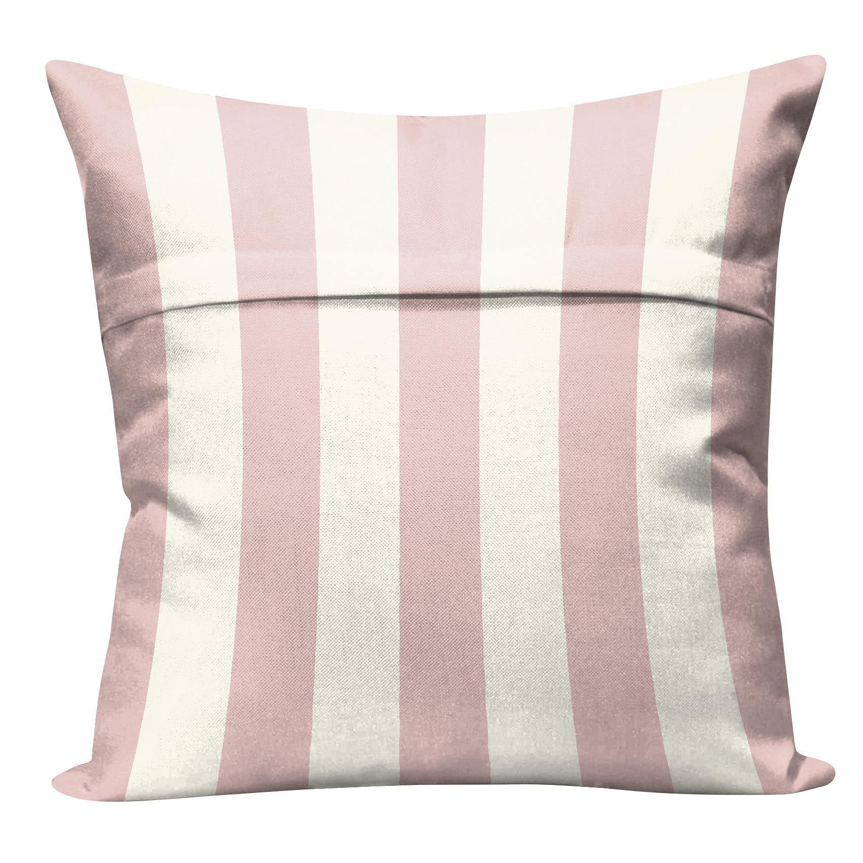 SPRING GALLERY BIG STRIPE CAVERN PINK DIGITAL PRINTED CUSHION COVER (Pack of 2)
