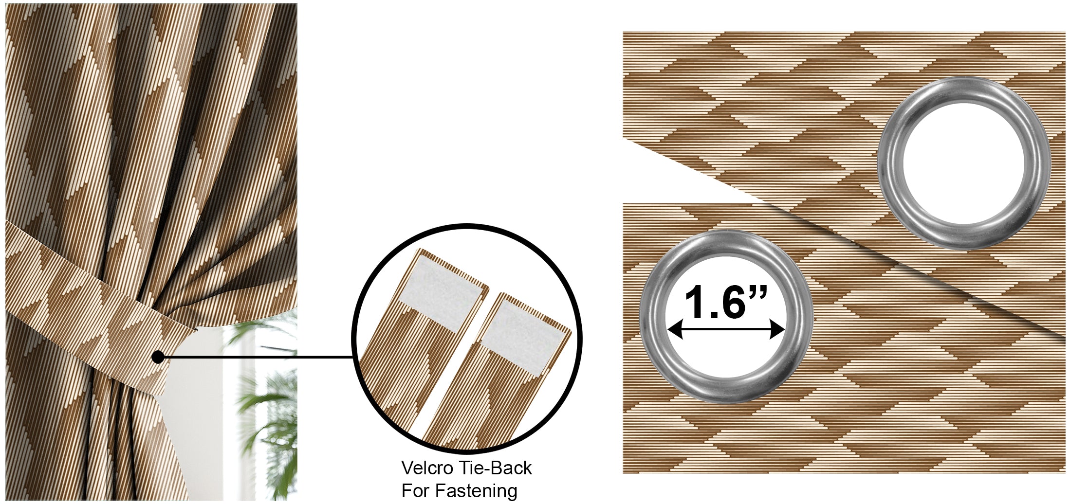 OSLO CHIKU PRINTED BLACKOUT CURTAIN
