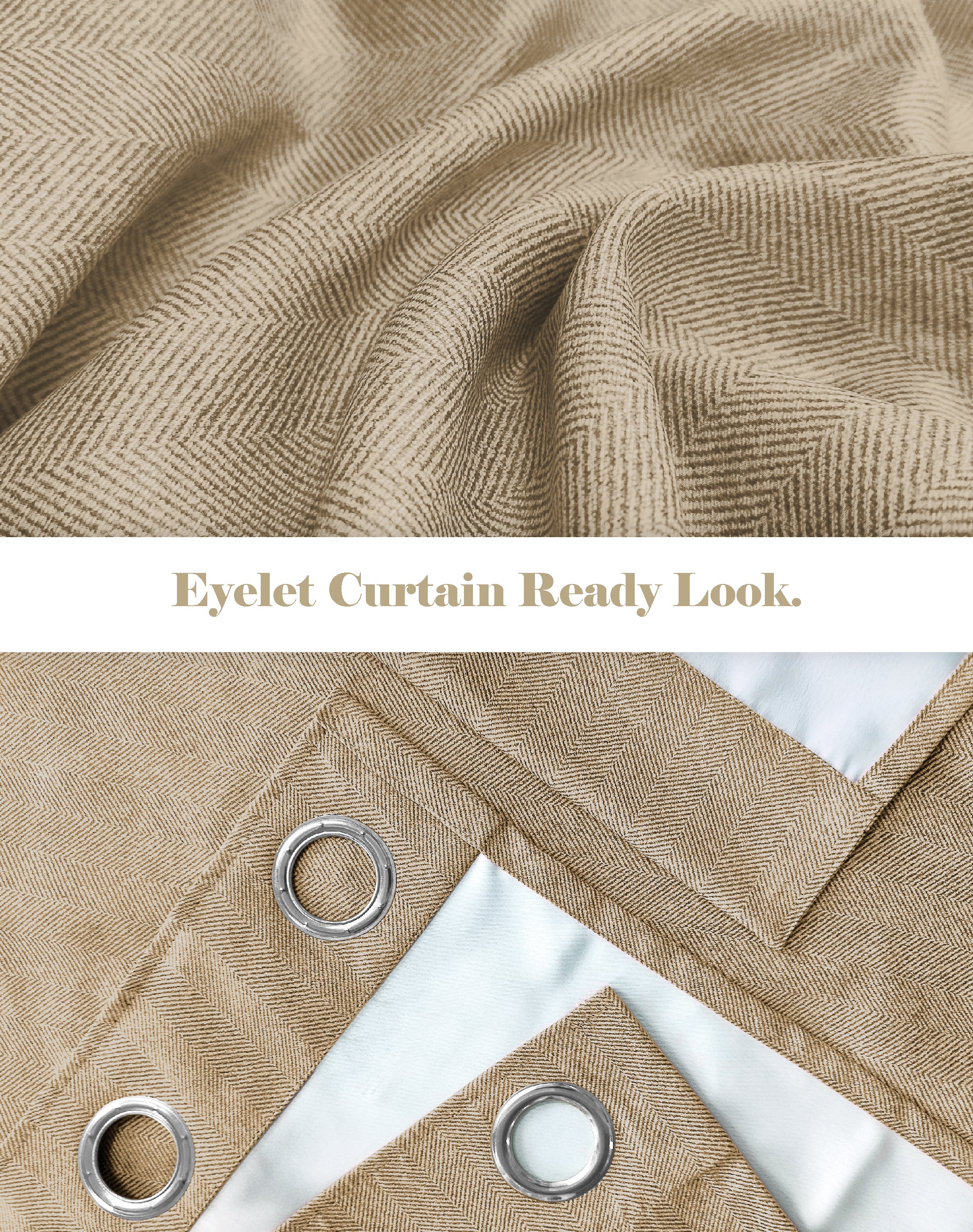 TWILLBONE CHIKU PRINTED BLACKOUT CURTAINS