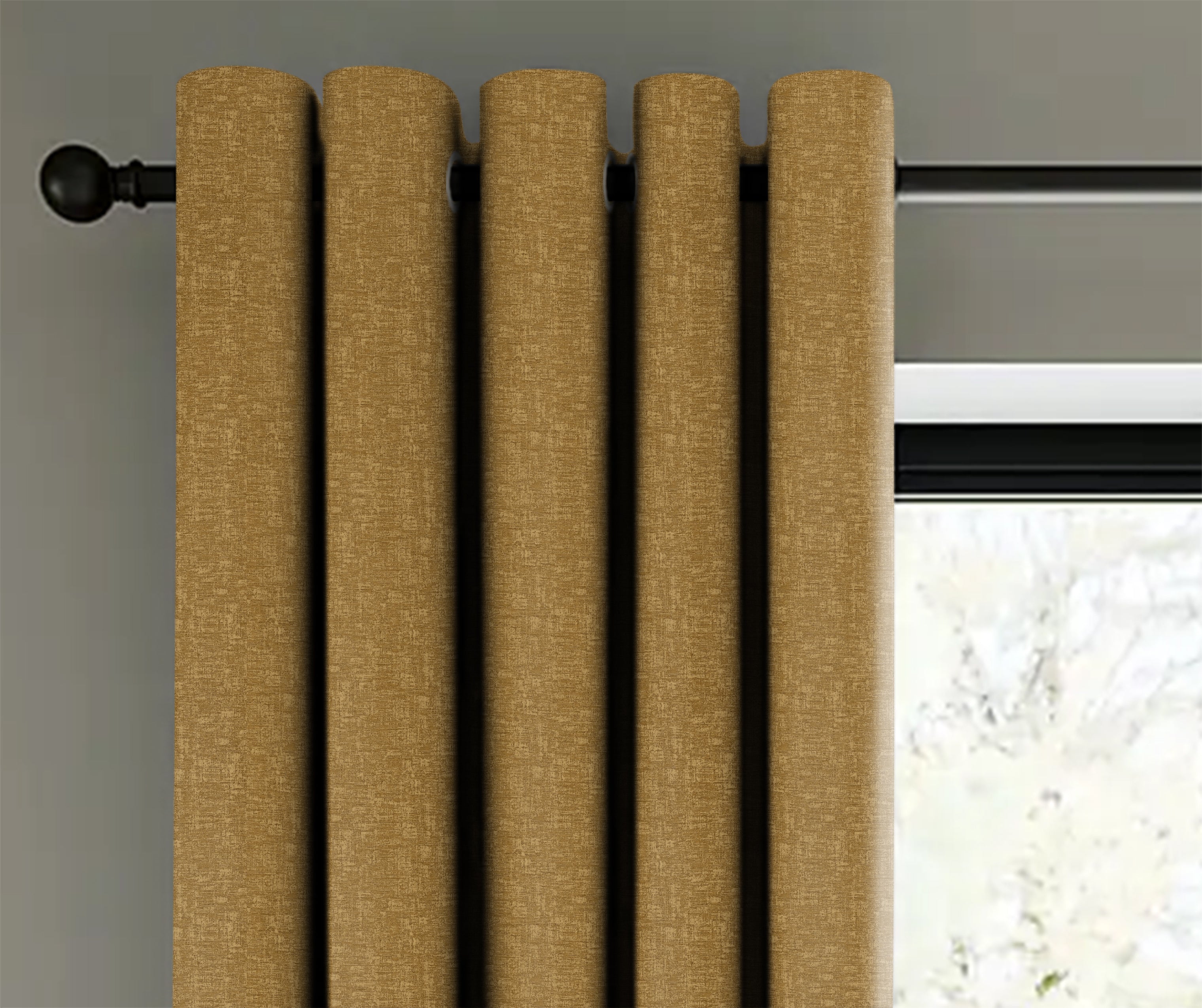 SUNBLOCK TEXTURE LASA D-MUSTERED BLACKOUT CURTAIN