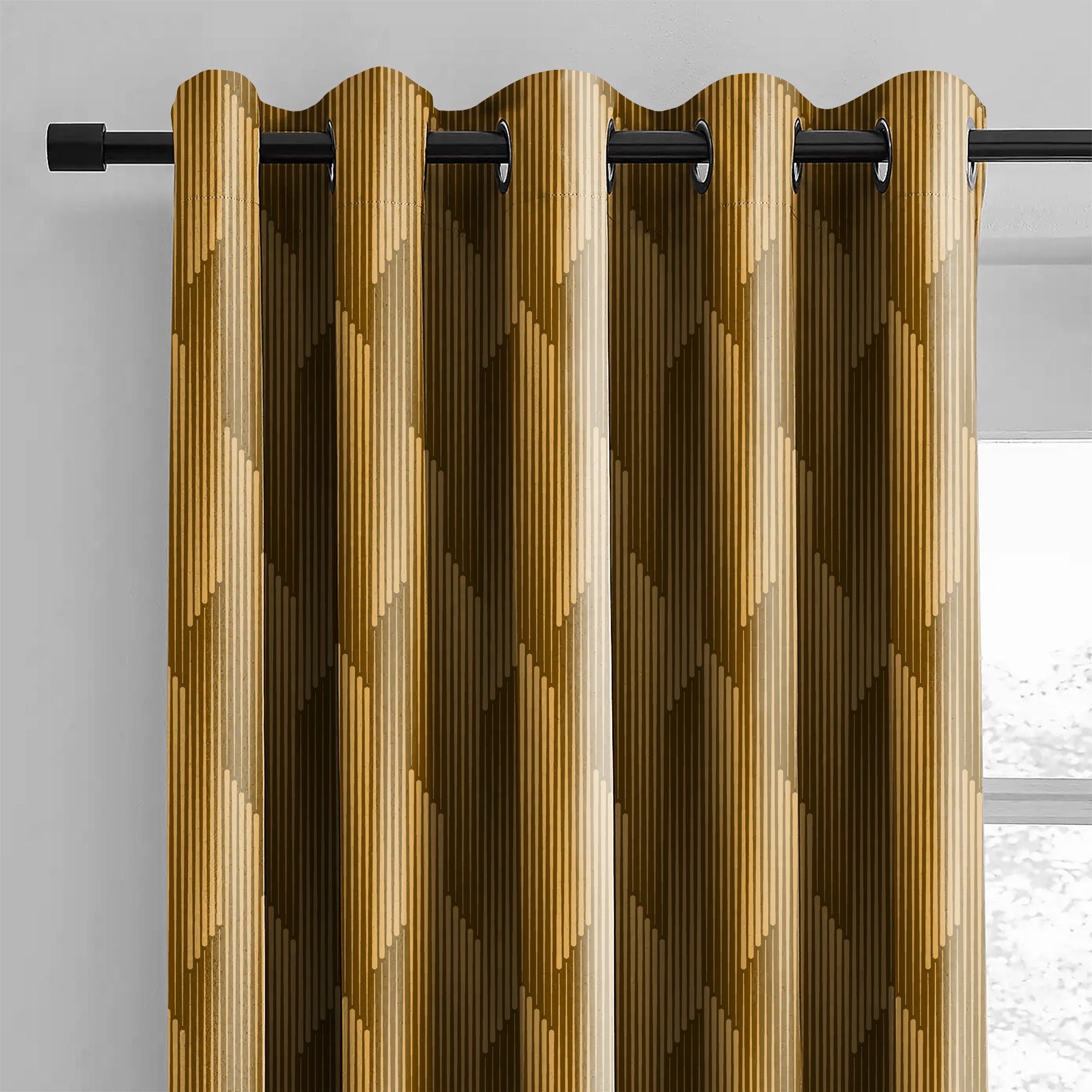 OSLO D-MUSTERED BLACKOUT CURTAIN