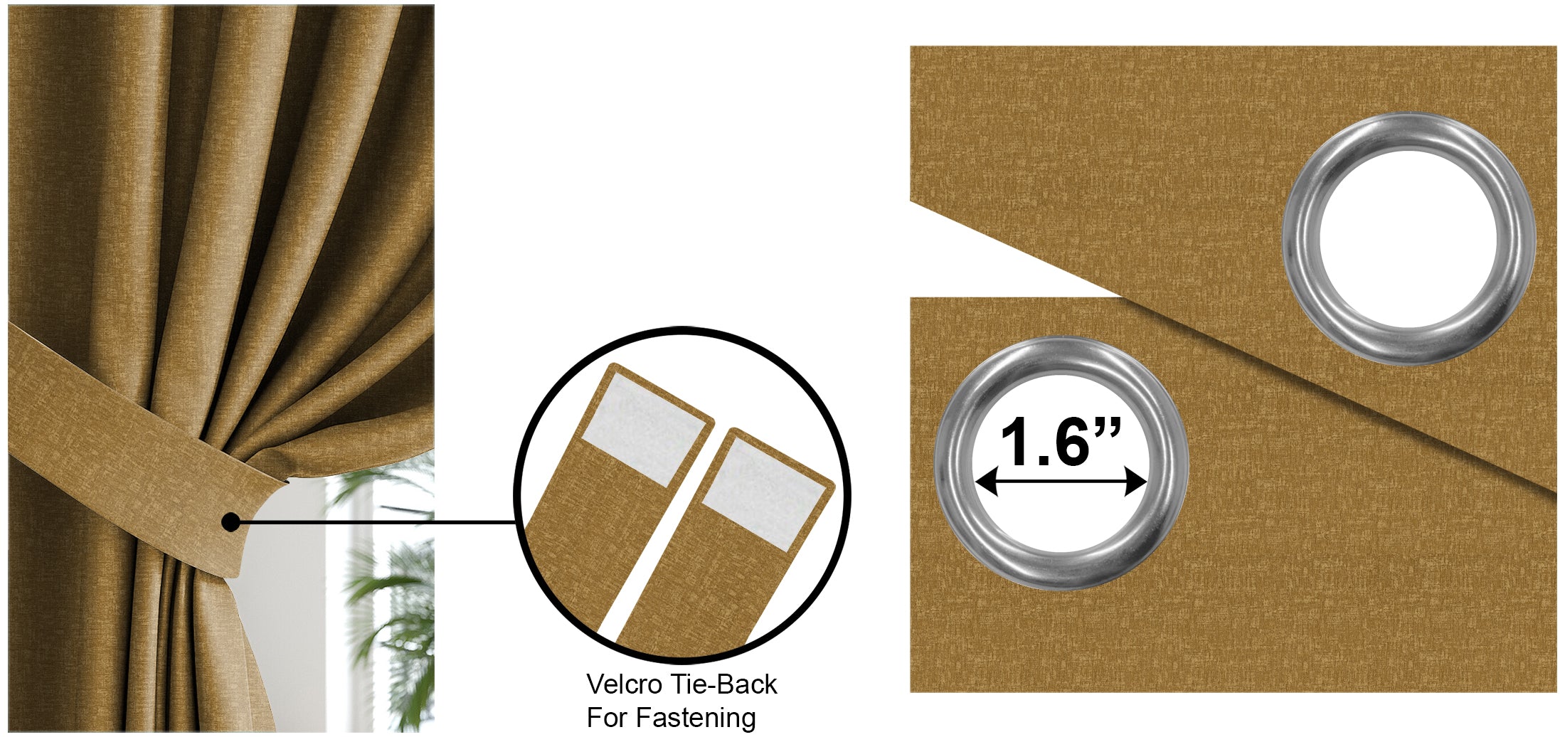 SUNBLOCK TEXTURE LASA D-MUSTERED BLACKOUT CURTAINS