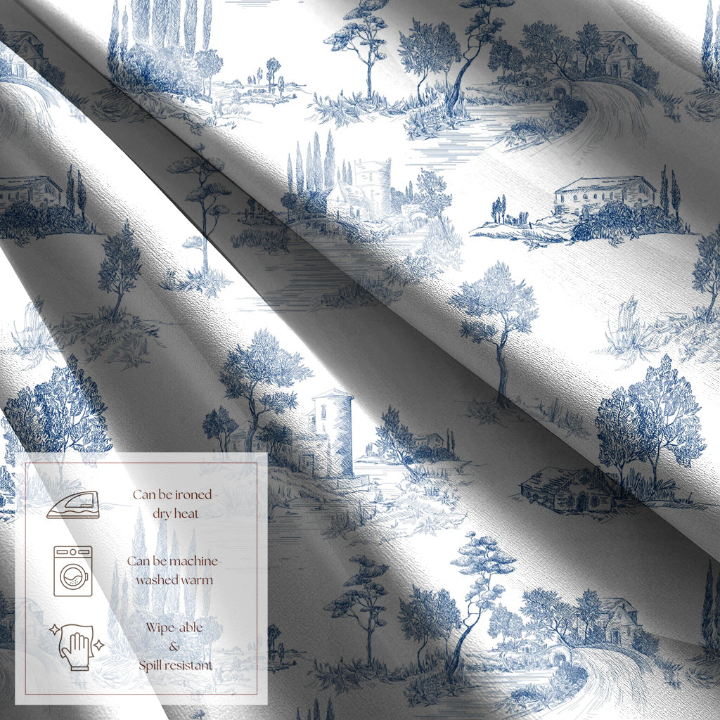 COBANO BLUE READY MADE ROMAN BLIND