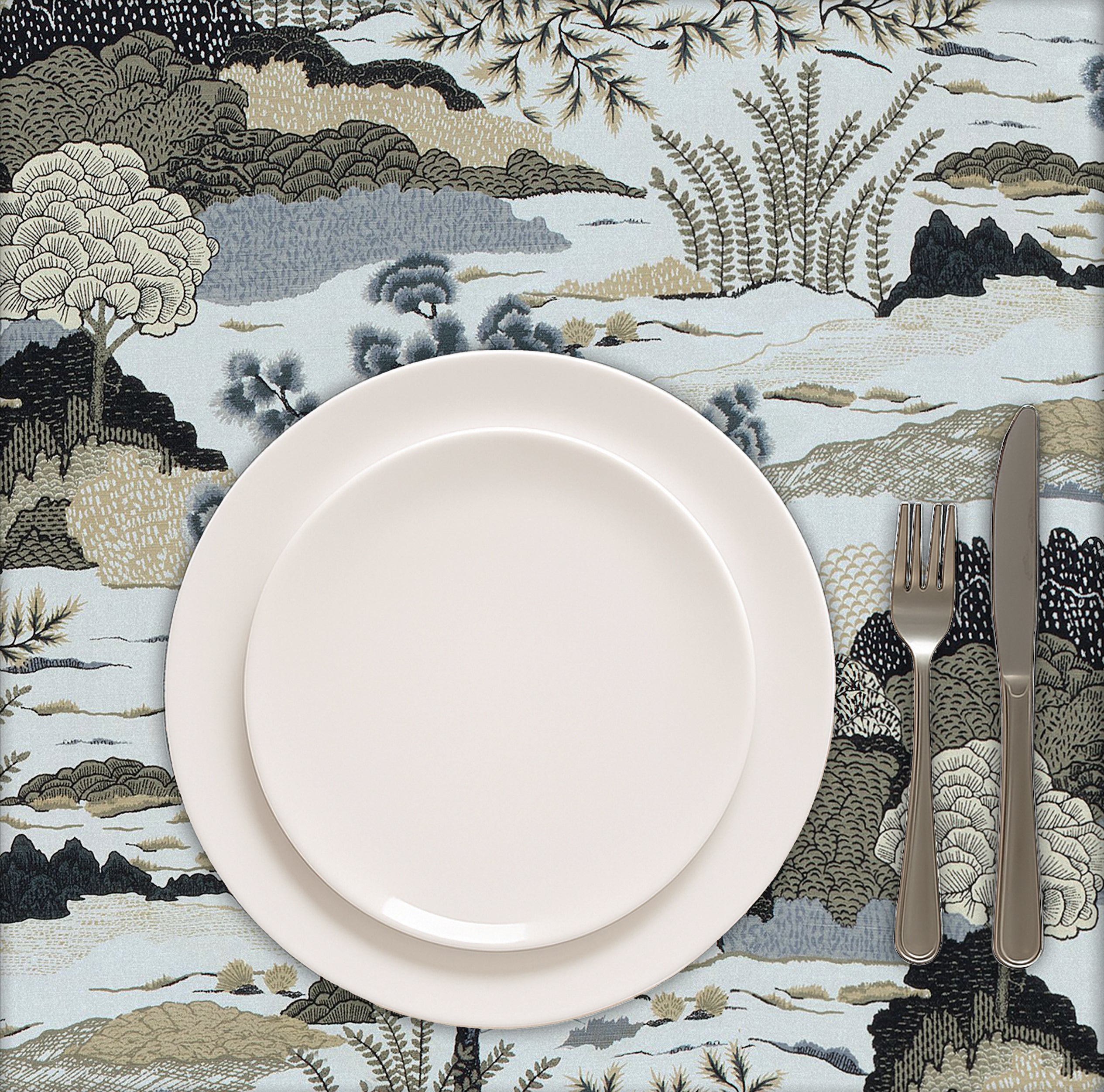 SHORE GREY TABLE CLOTH