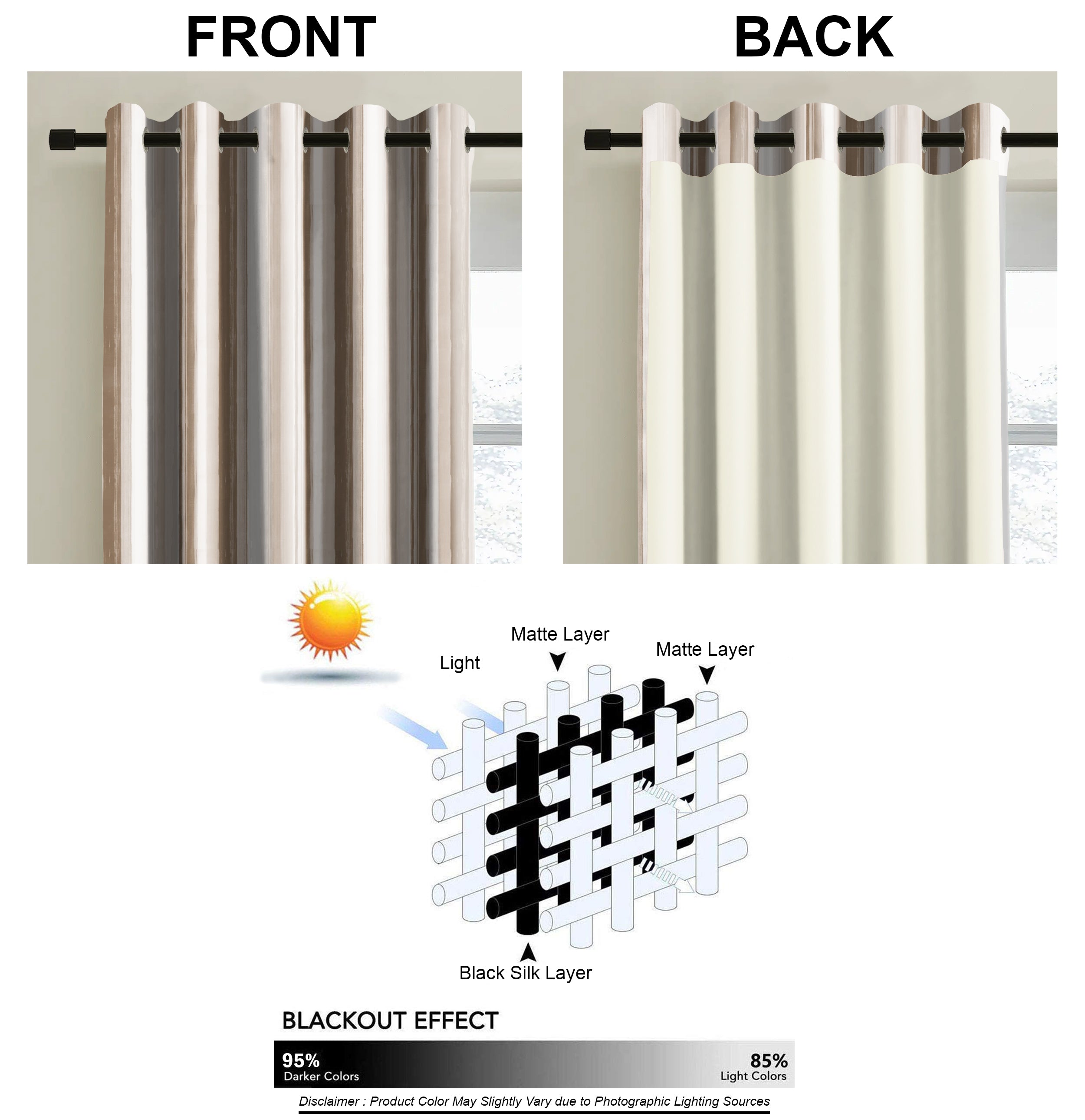 ALVIN COCONUT PRINTED BLACKOUT CURTAIN