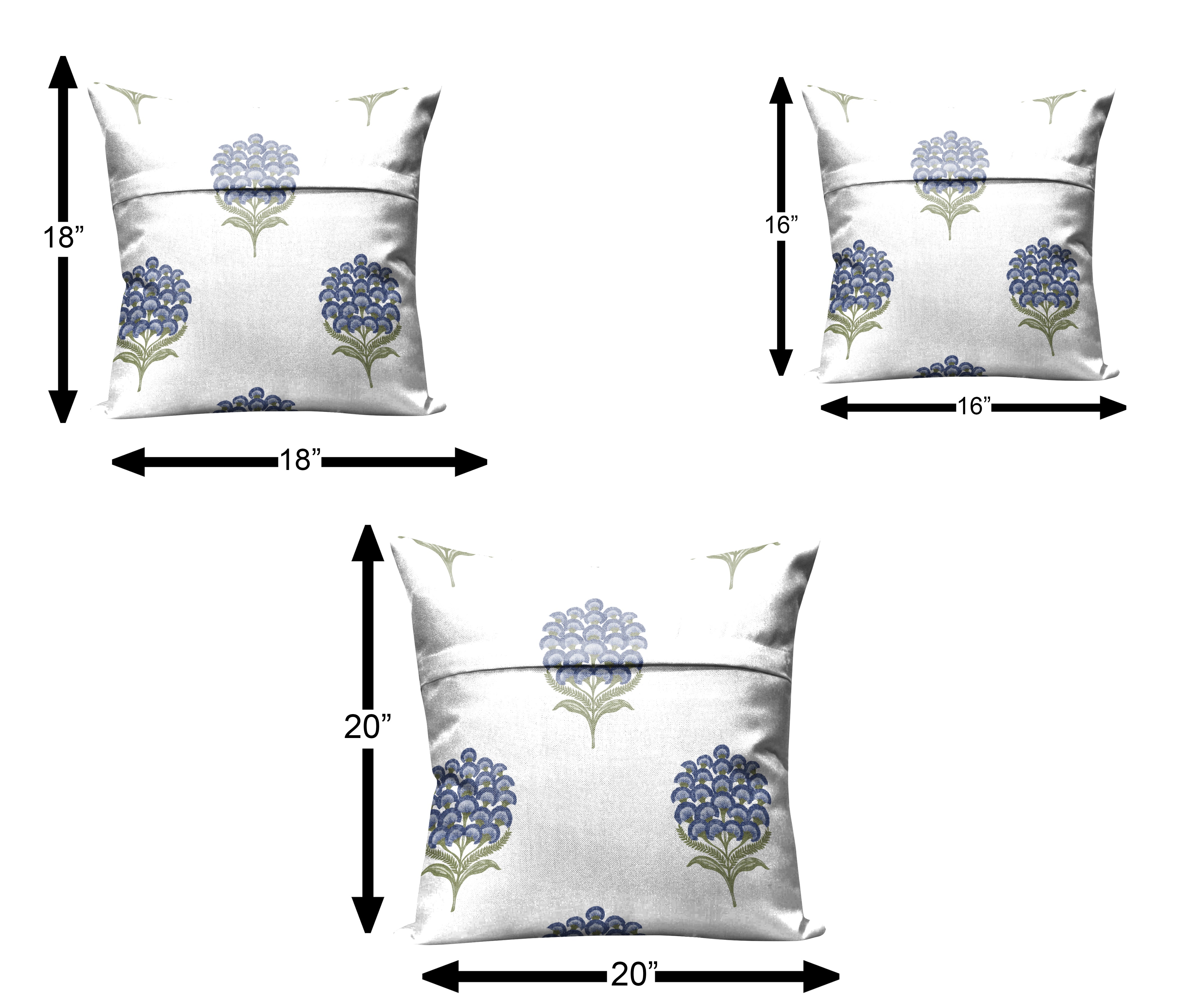 POKHARA BLUE CUSHION COVER (Pack of 2)
