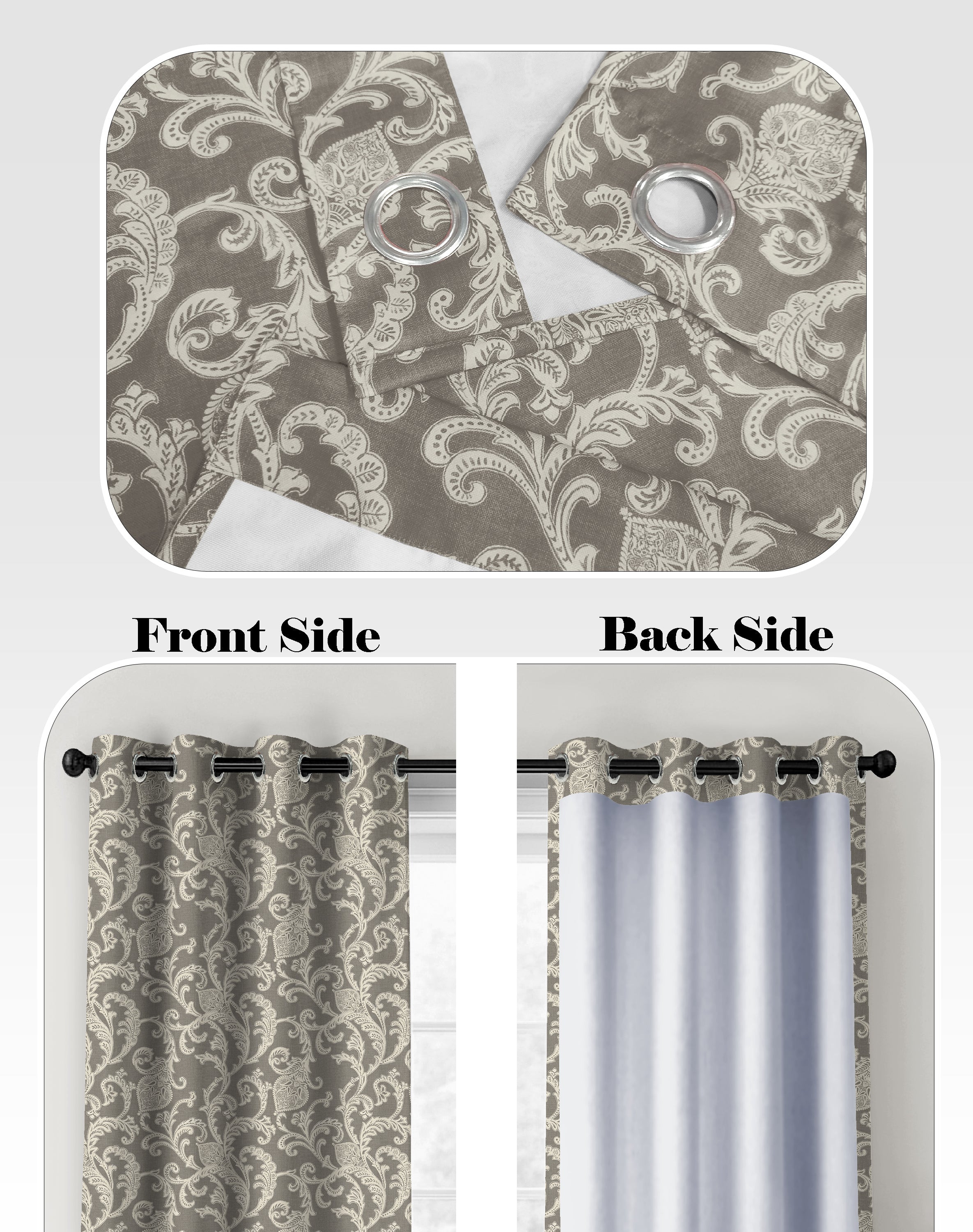 KELVIN ZORBA DIGITAL PRINTED ROOM DARKENER/100% BLACKOUT CURTAINS