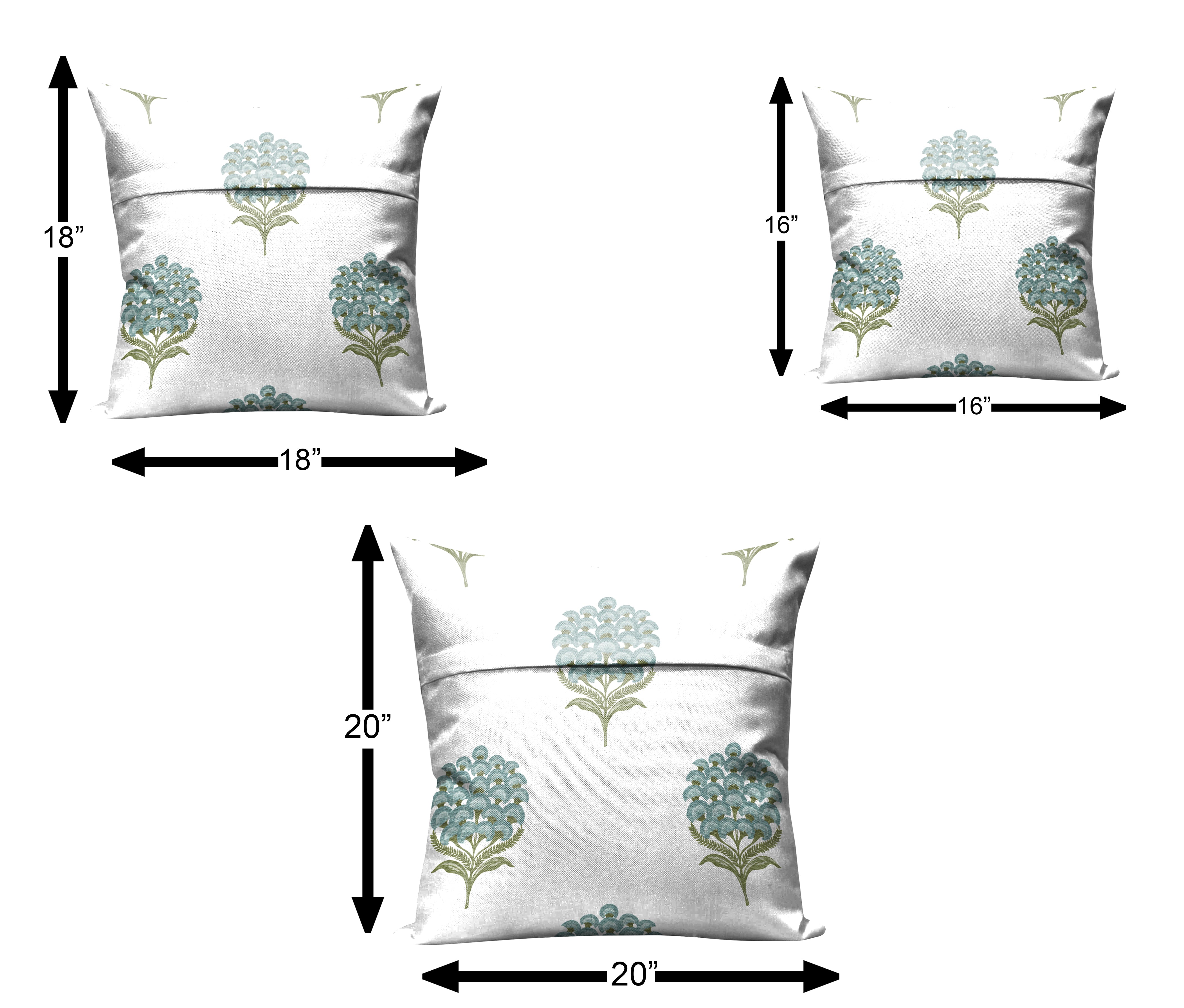 POKHARA GREEN CUSHION COVER (Pack of 2)