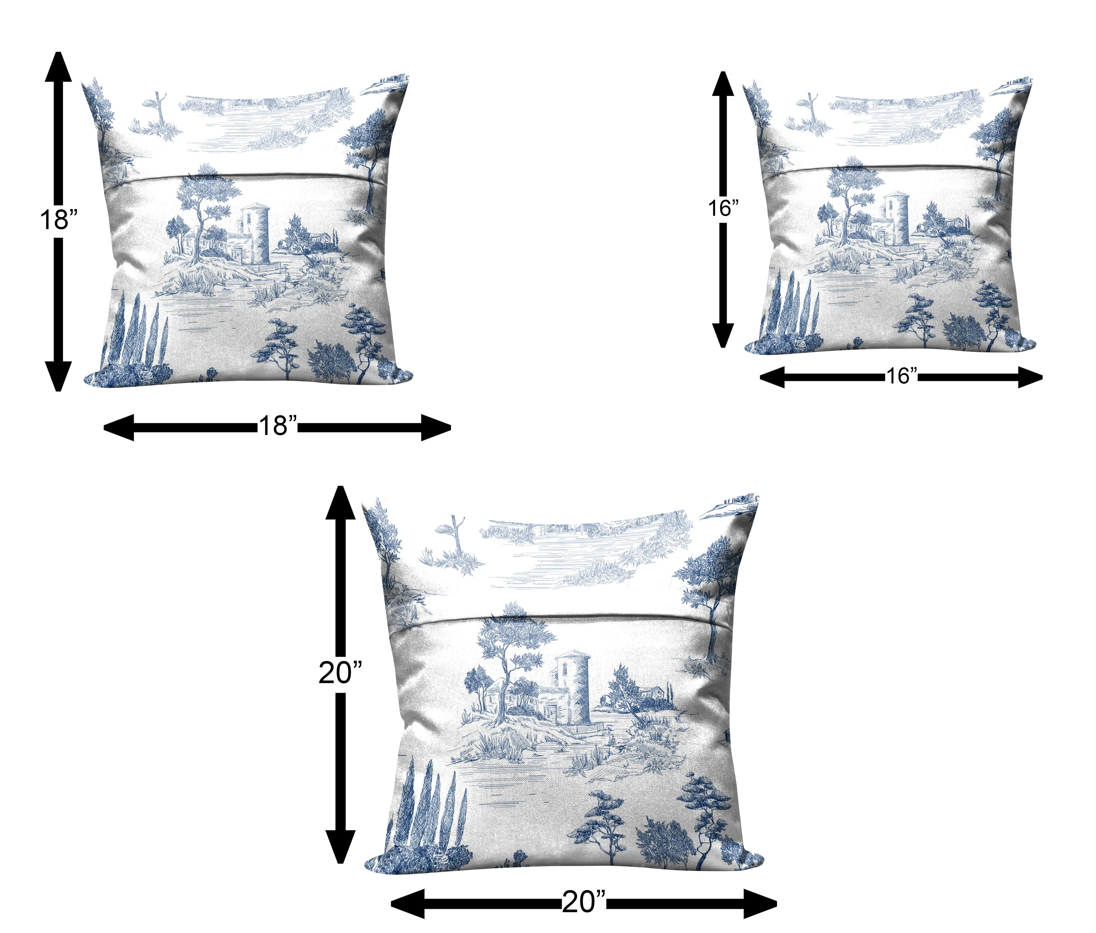 COBANO BLUE CUSHION COVER (Pack of 2)