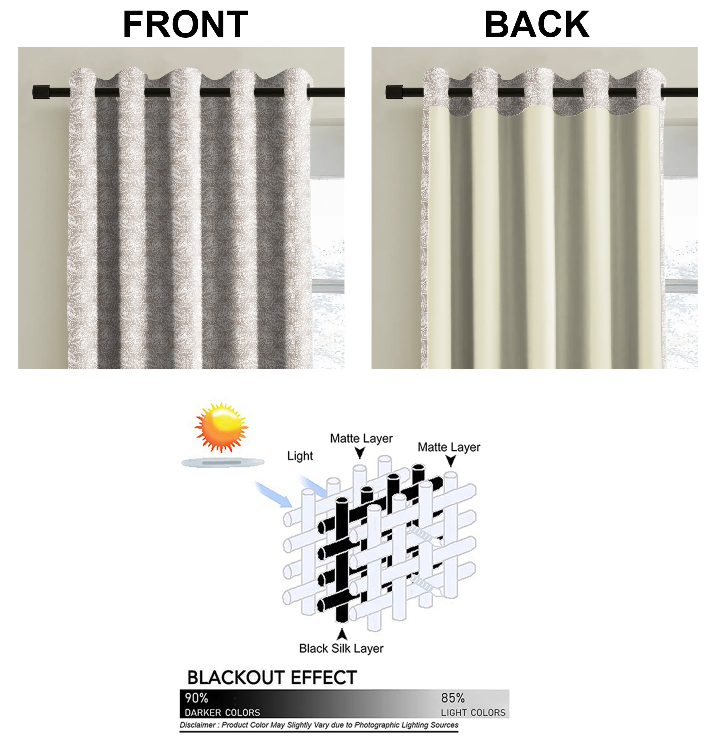 FUSION MOCHA CURTAIN PRINTED FOR LIVING & BEDROOMS