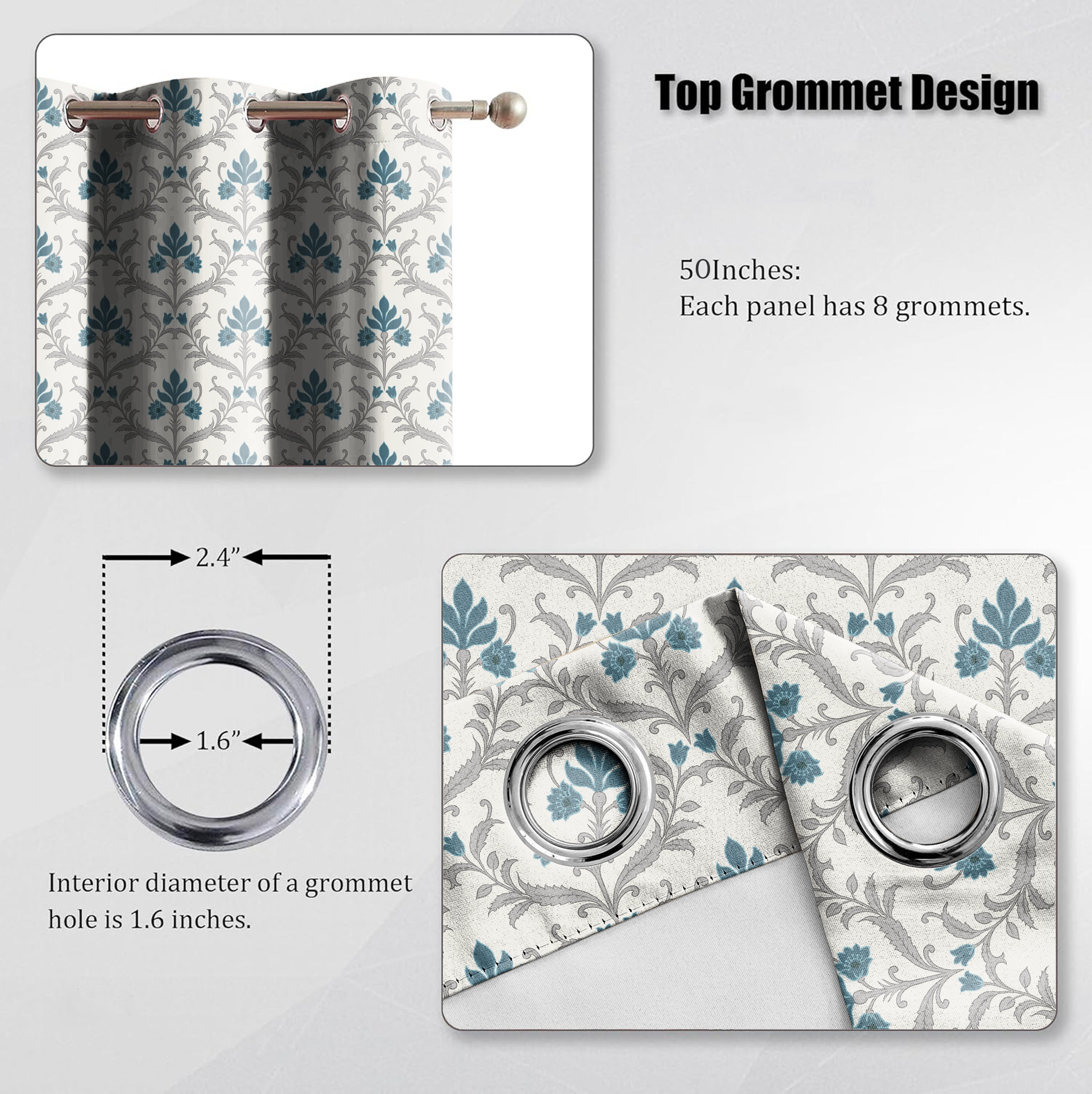 ZODIAC MATTY LYNCH PRINTED ROOM DARKENER CURTAIN