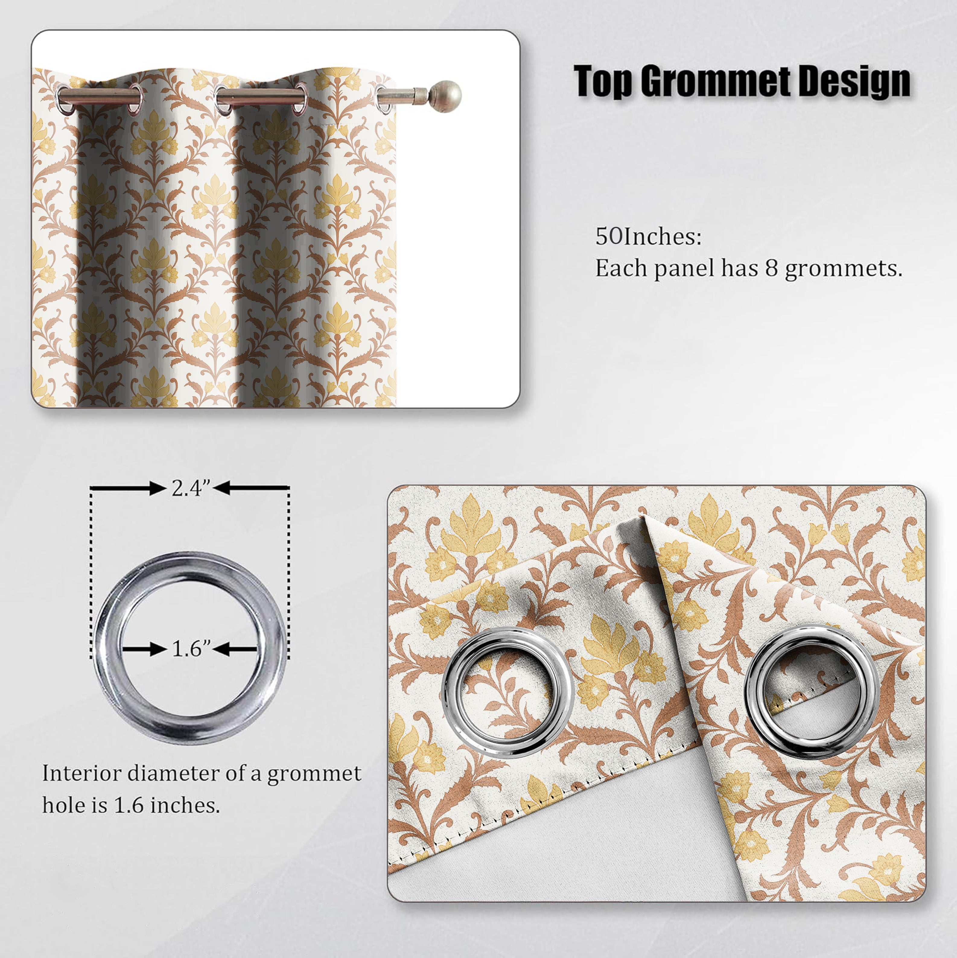 ZODIAC MATTY APACHE PRINTED ROOM DARKENER CURTAIN